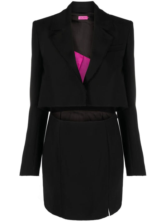 cut out-detail blazer dress