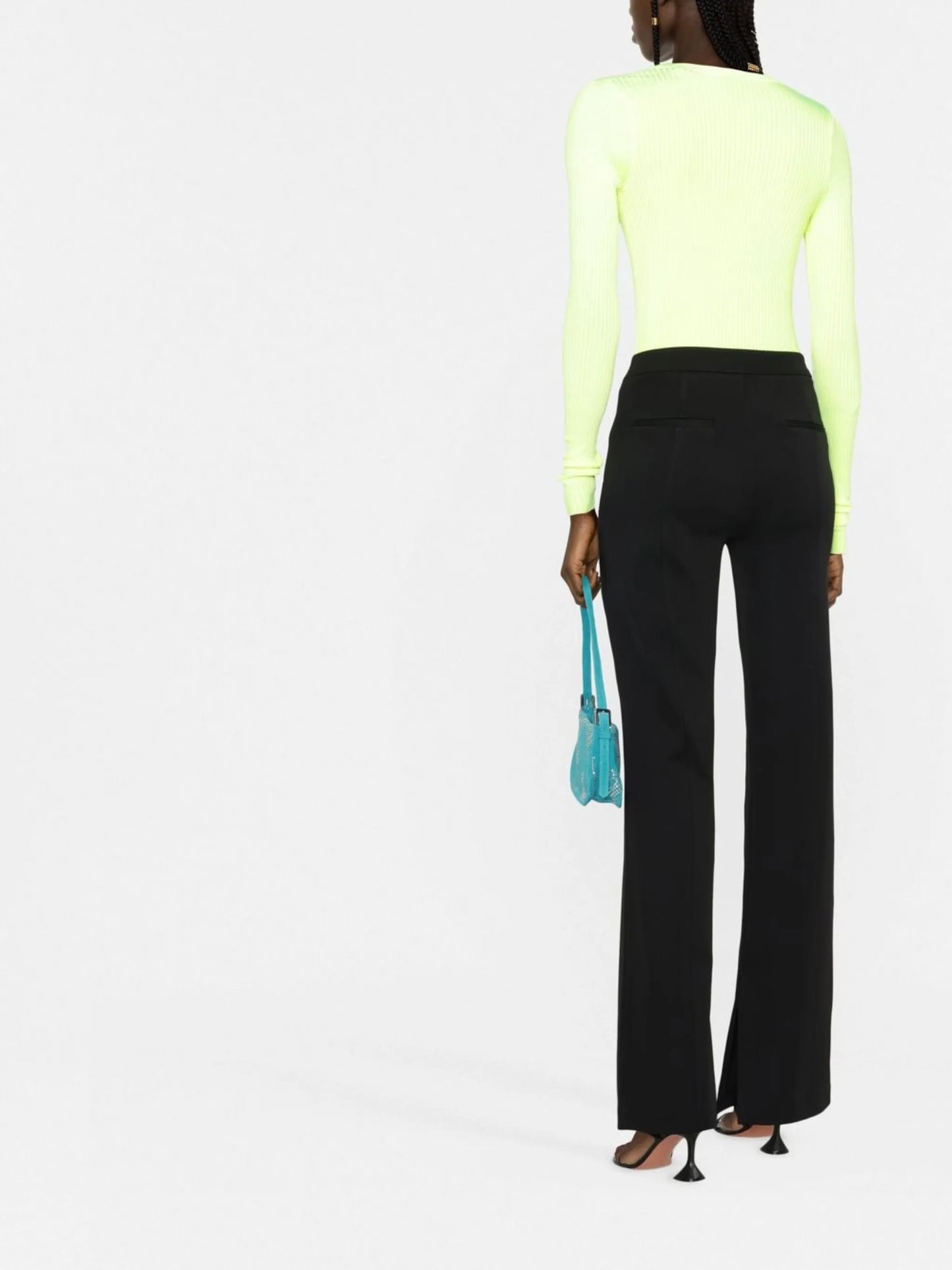 flare-cuff trousers