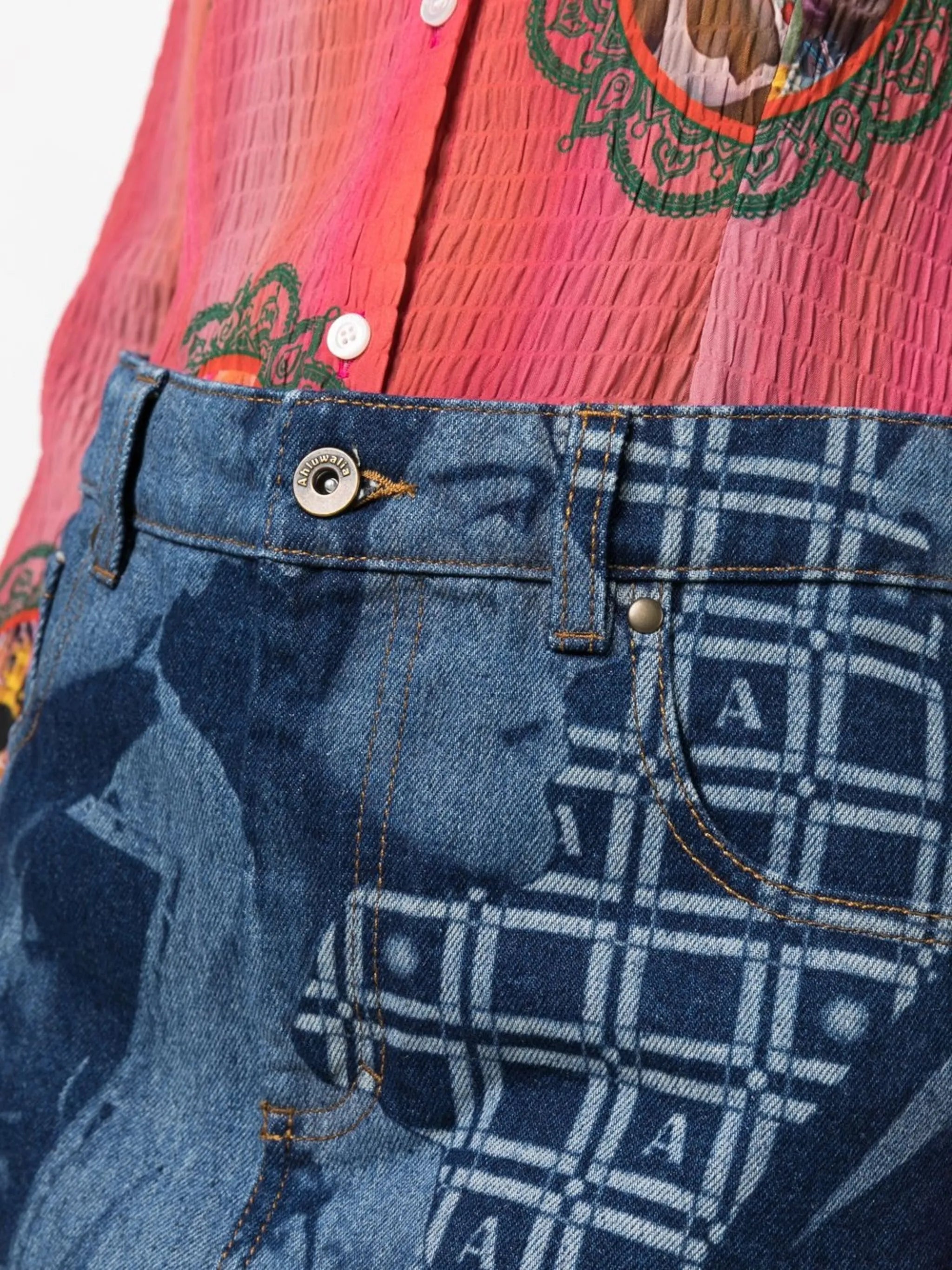 Eyes On You denim miniskirt