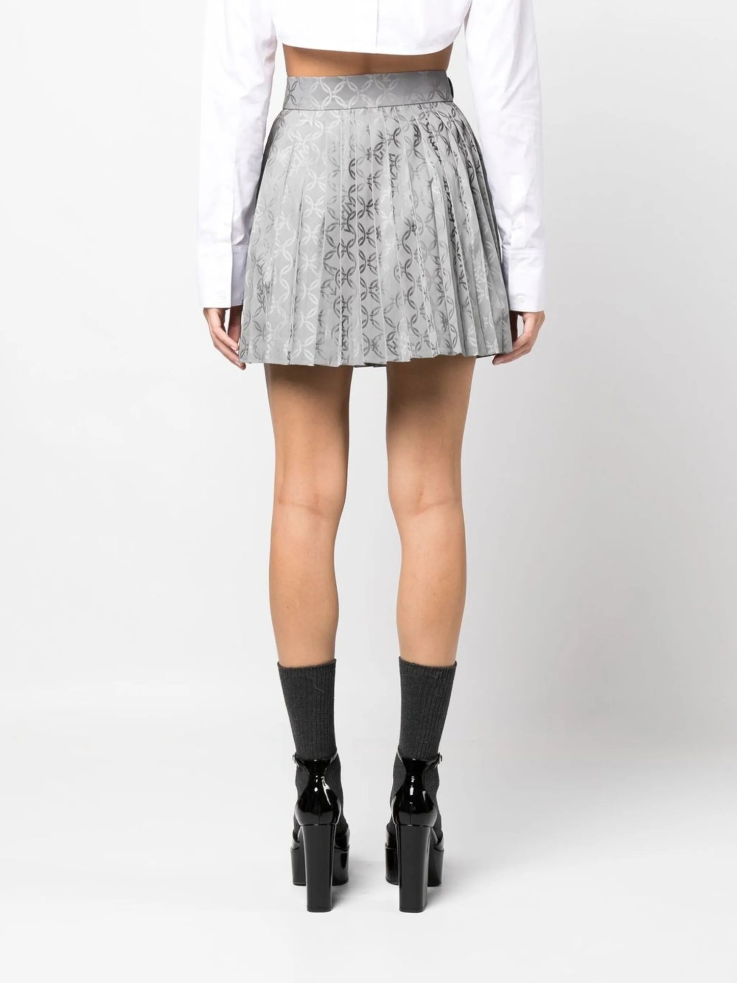 CJ Gender-Jacquard mini kilt