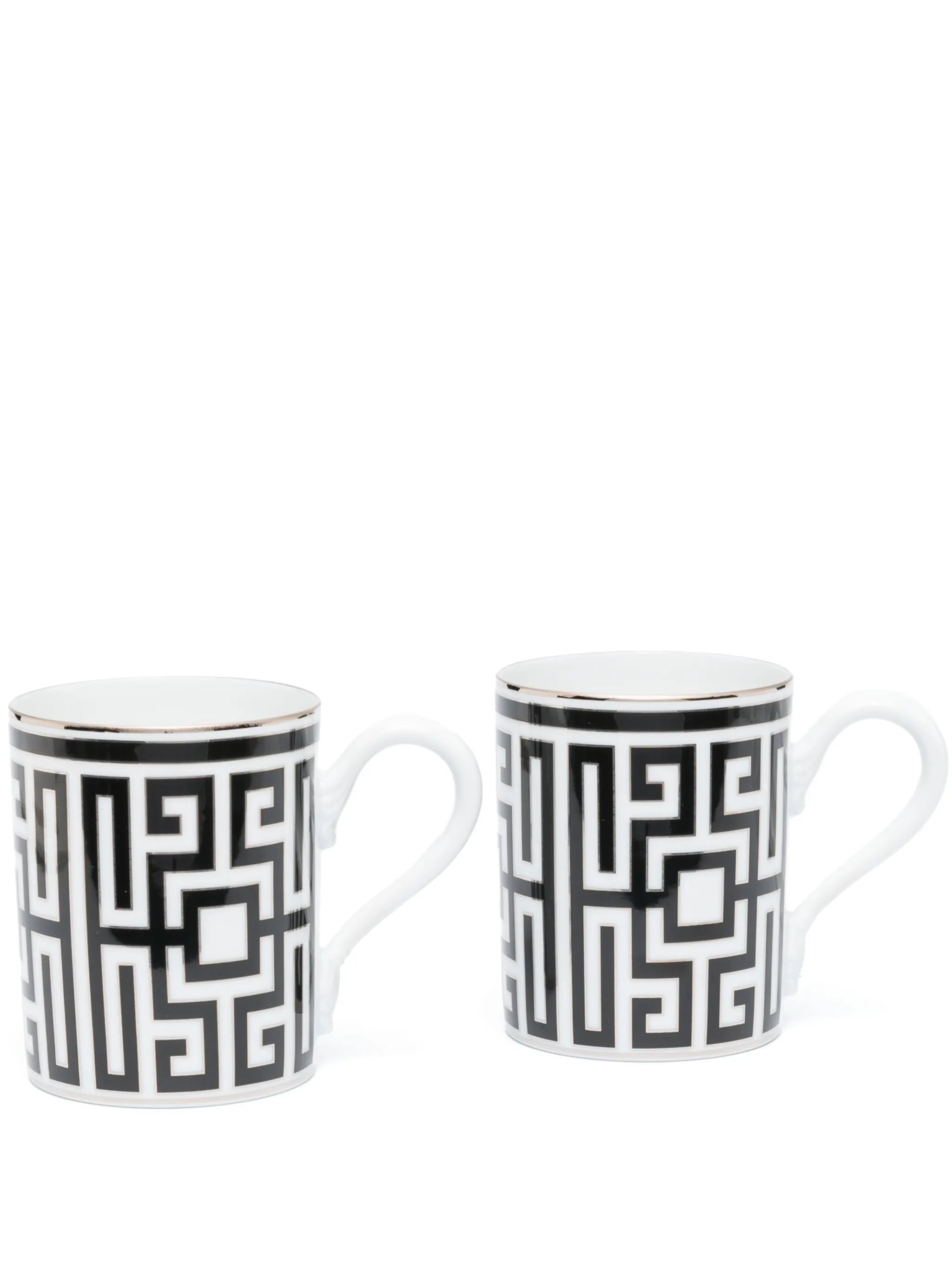 Labirinto porcelain mugs (set of 2)
