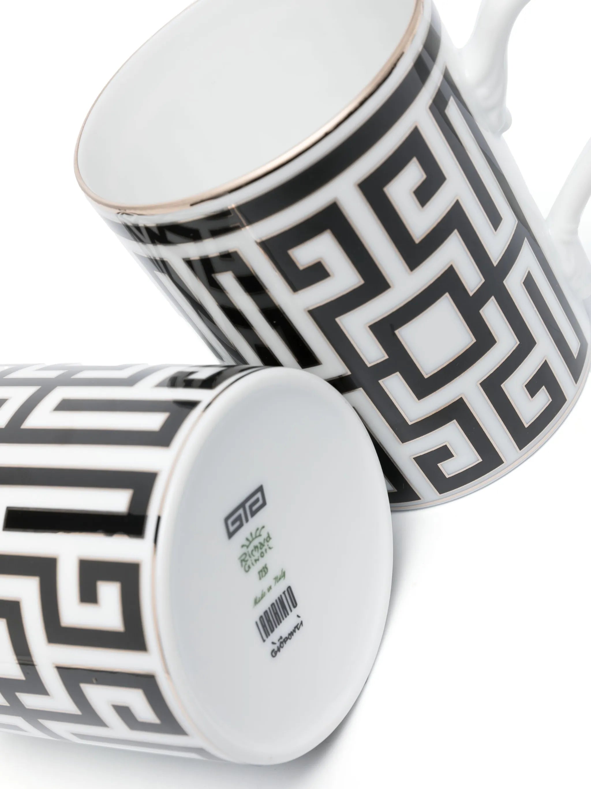 Labirinto porcelain mugs (set of 2)