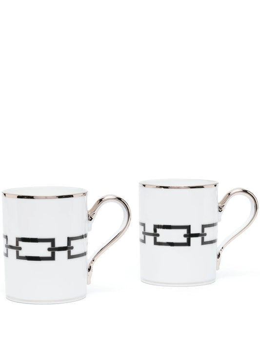Catene porcelain mugs (set of 2)