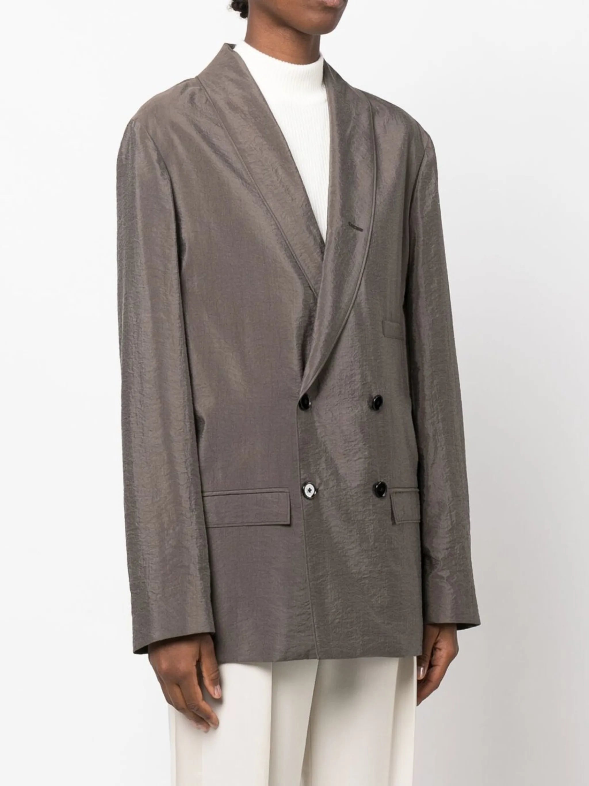 belted double-breasted jacket