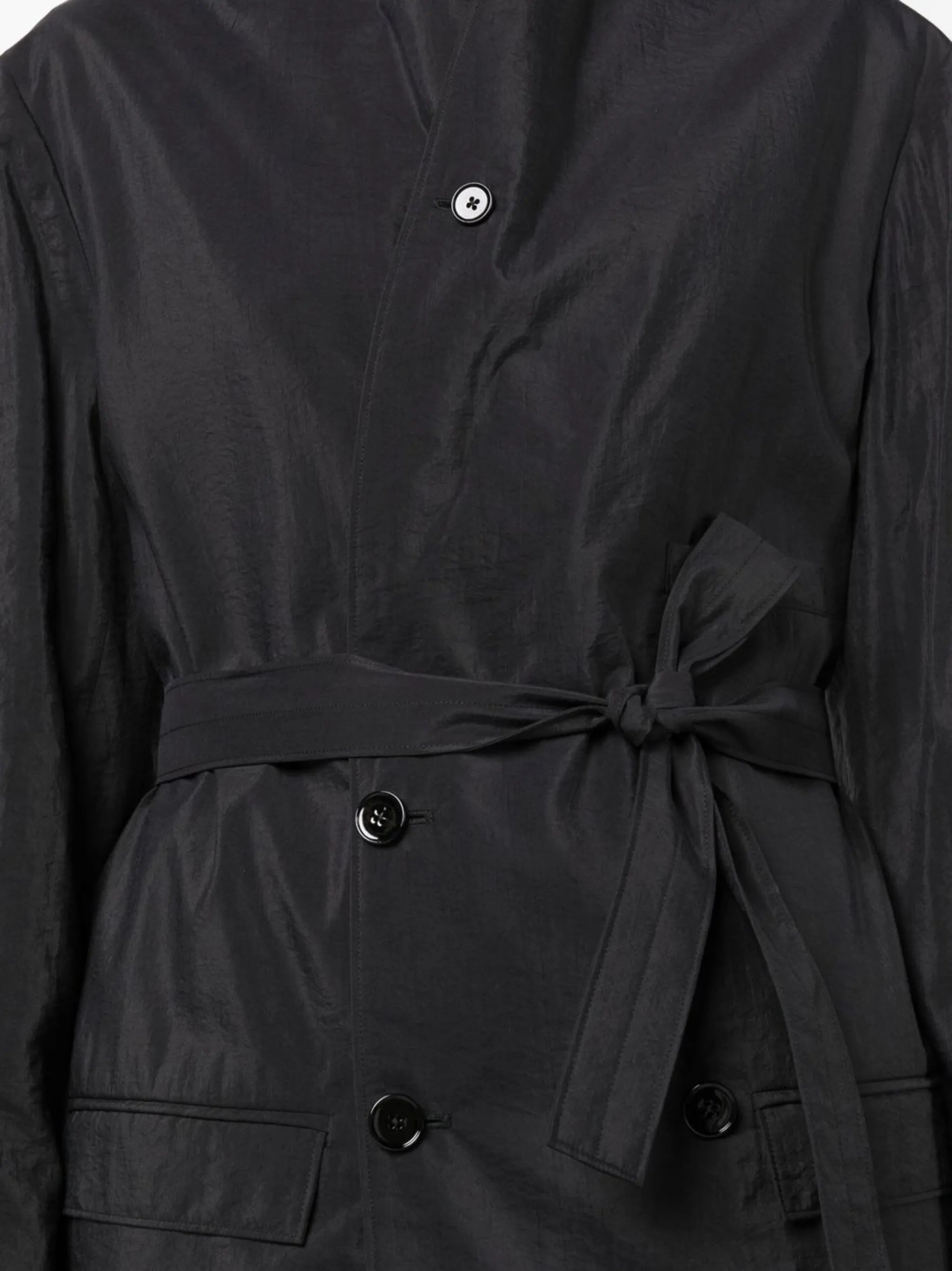 belted double-breasted jacket
