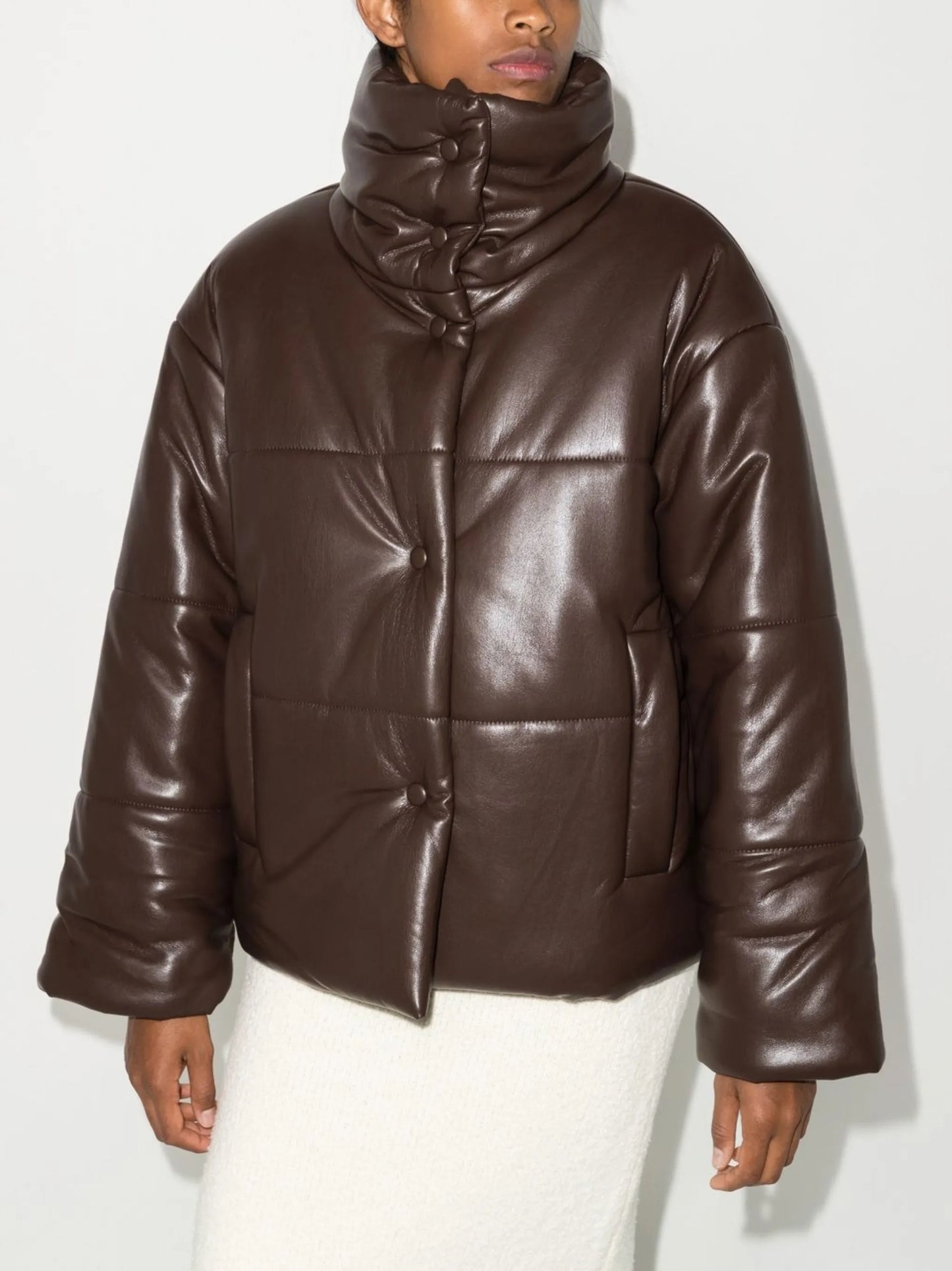 Hide puffer jacket