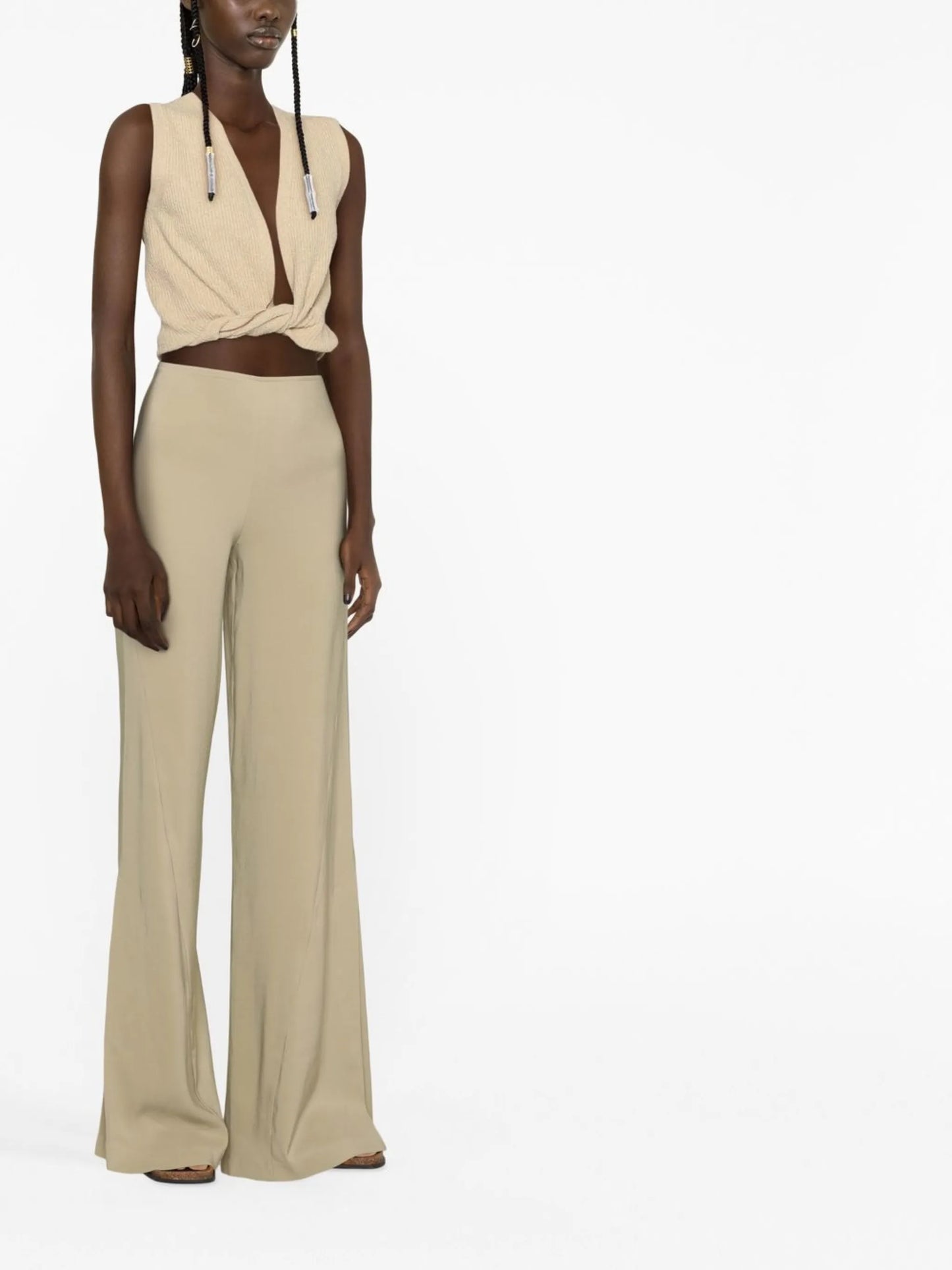 Le Pantalon Soffio flared trousers
