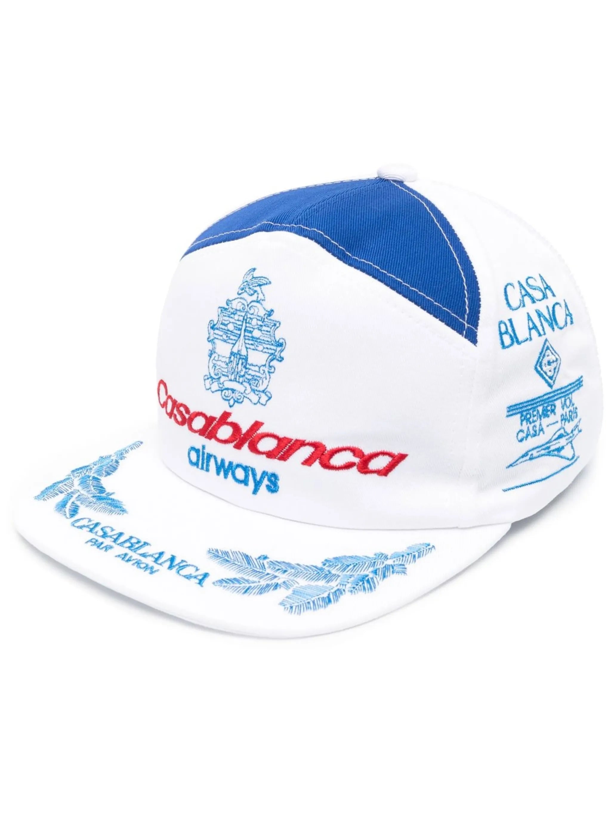 logo-embroidered cotton cap