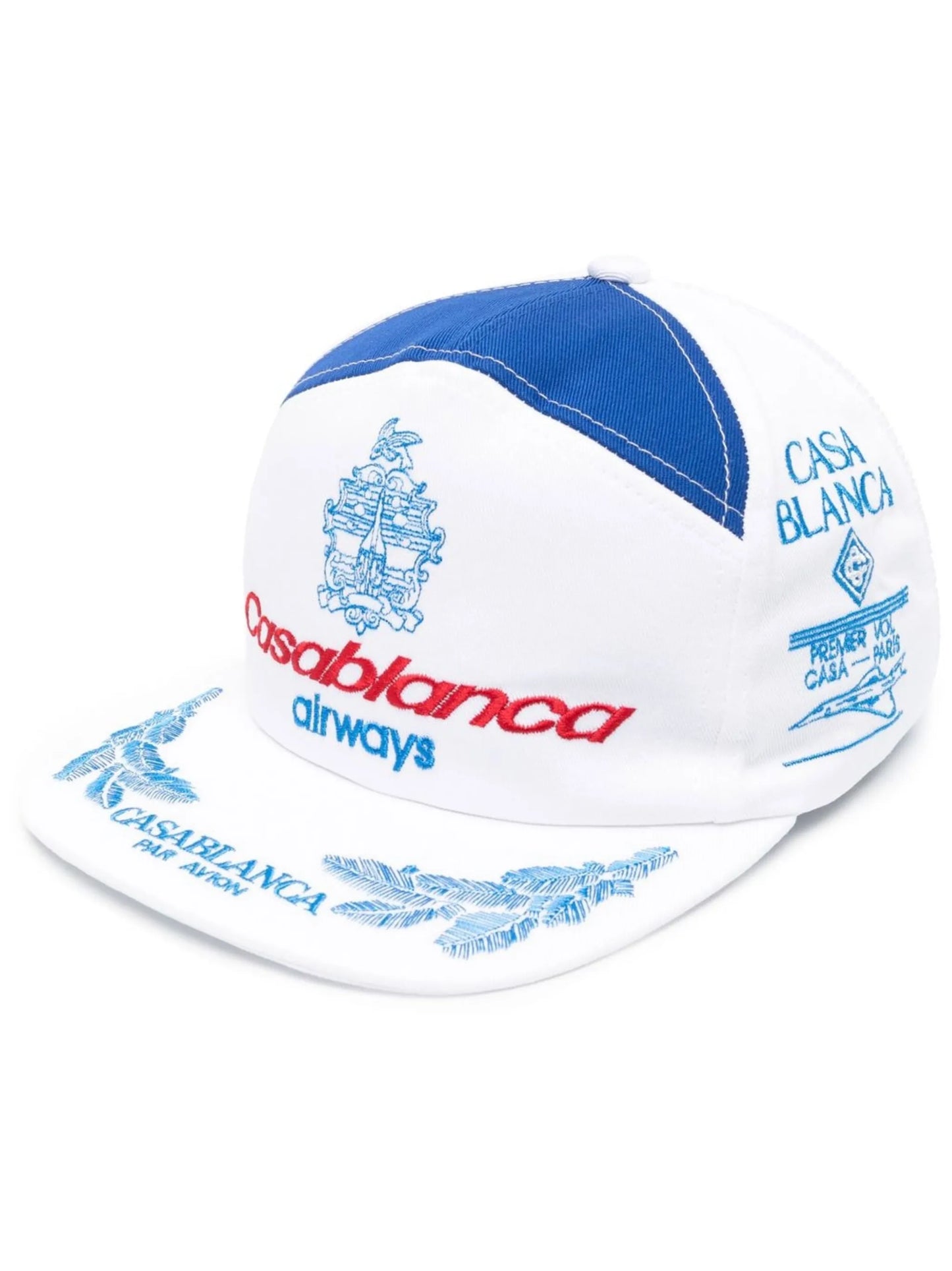 logo-embroidered cotton cap
