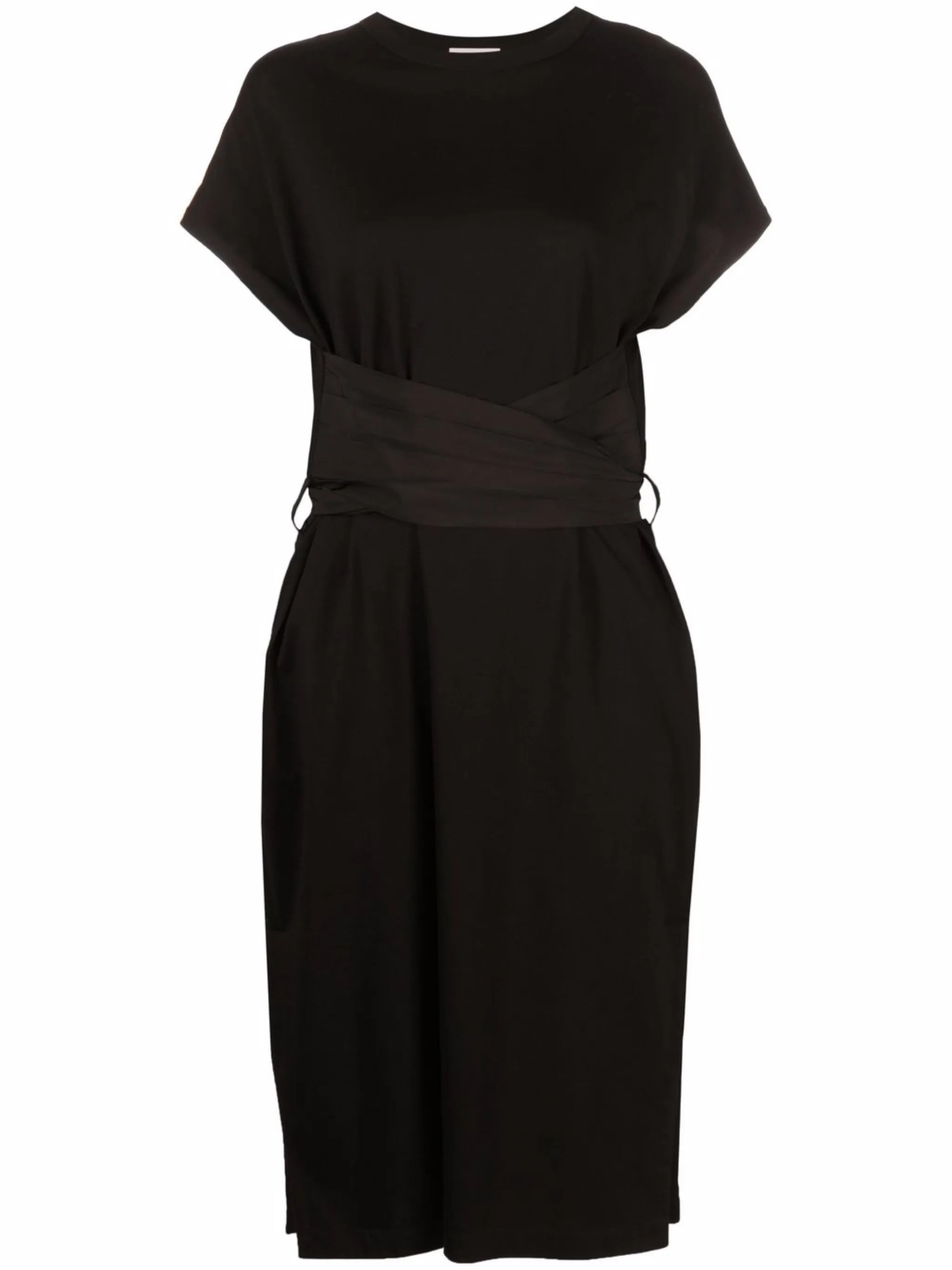 belted midi dress