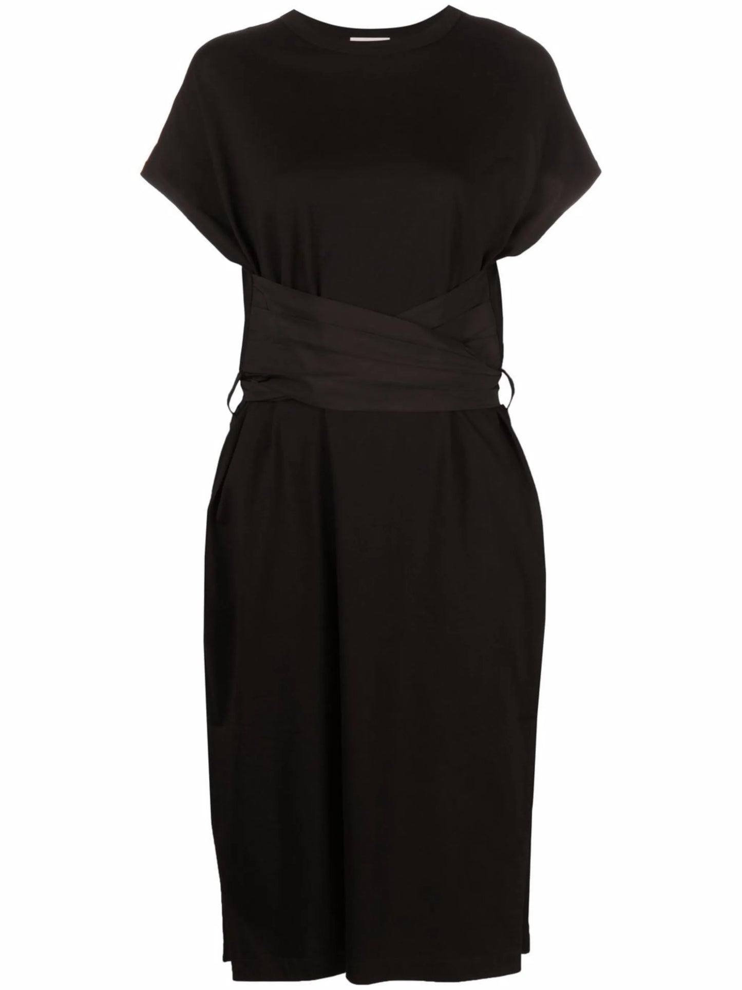 belted midi dress