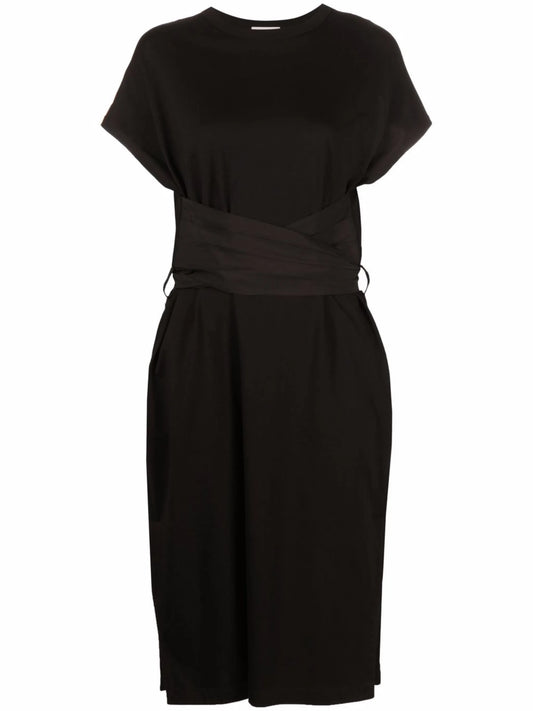 belted midi dress