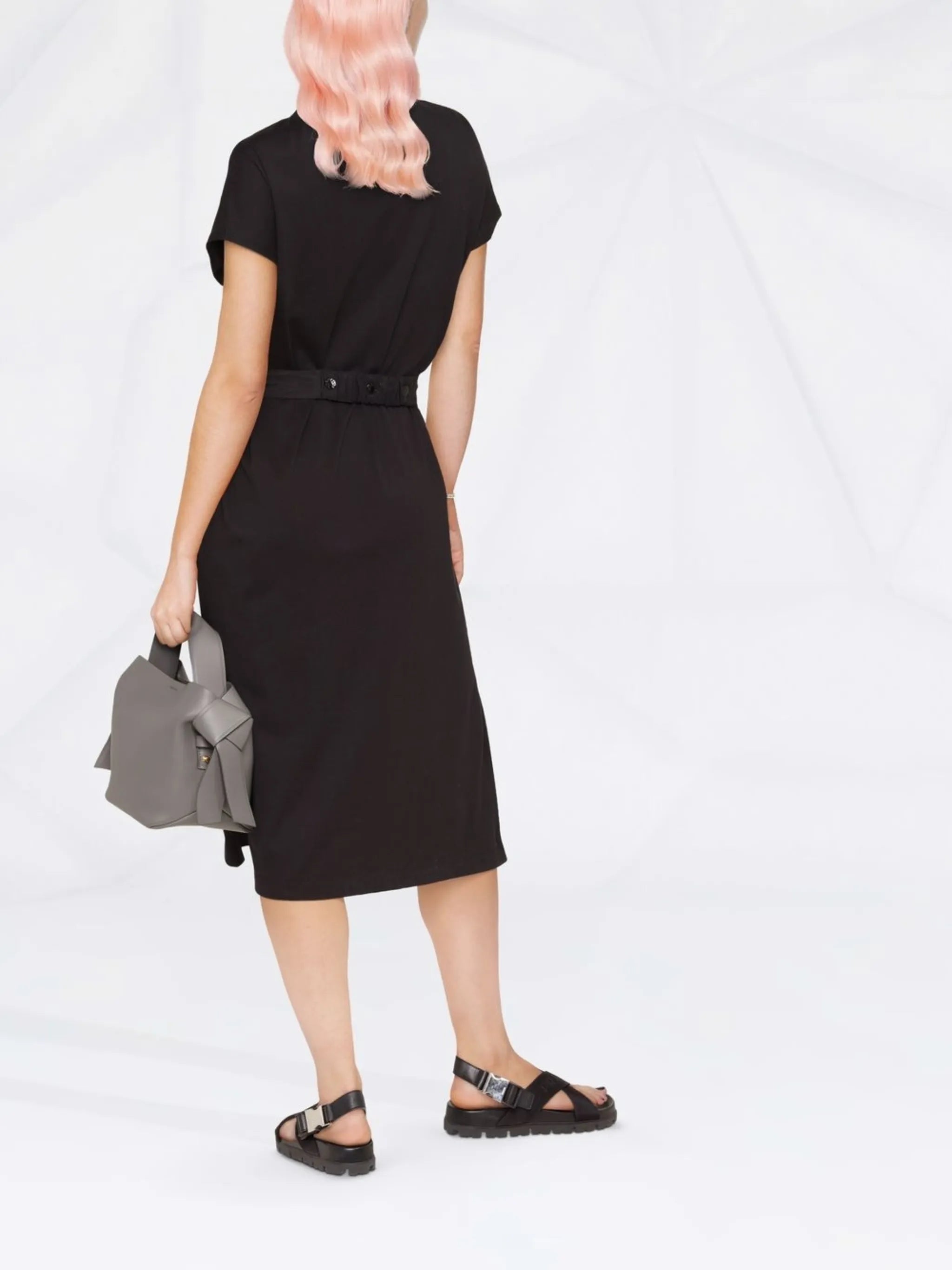 belted midi dress