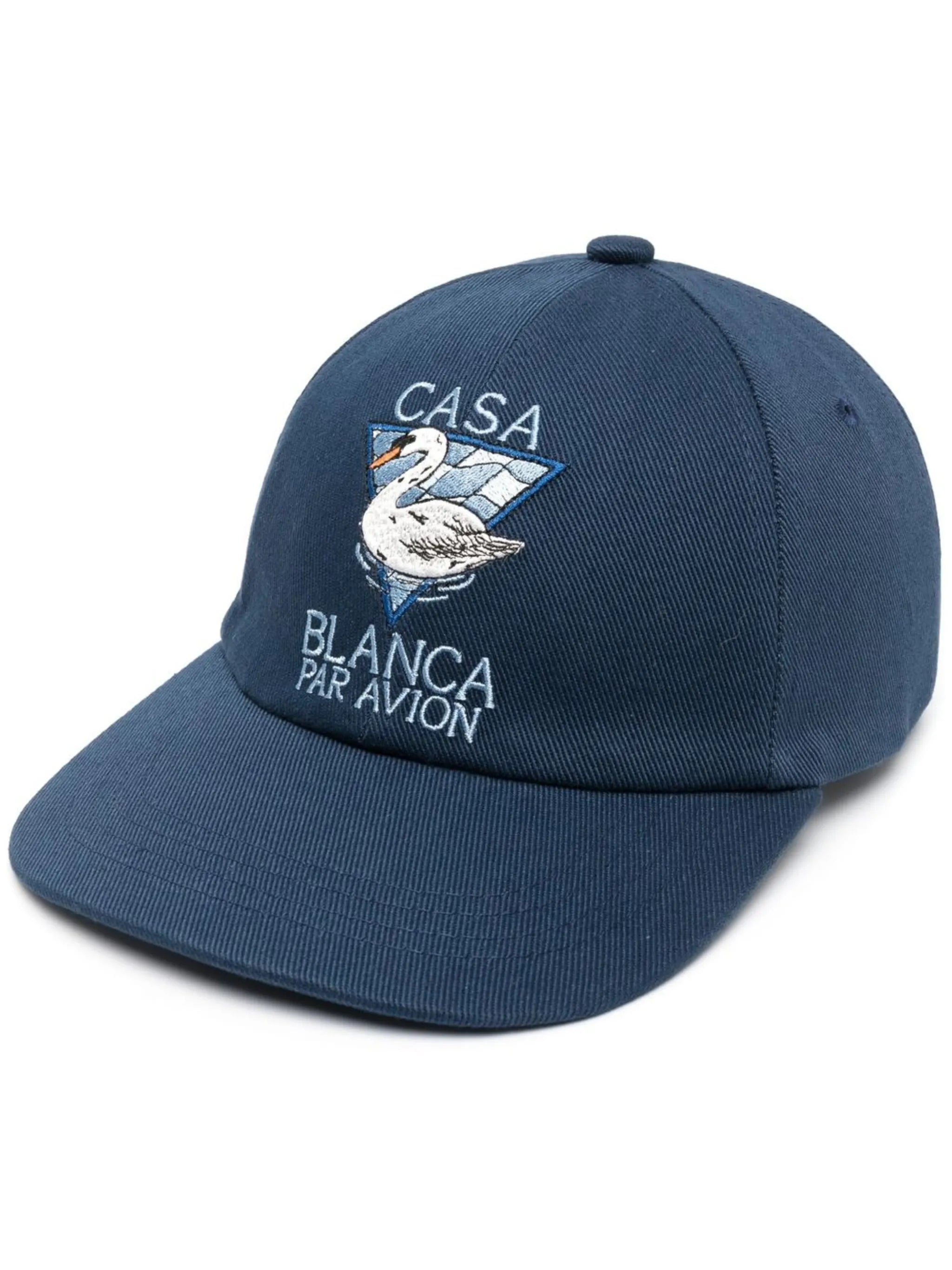 logo-embroidered cap
