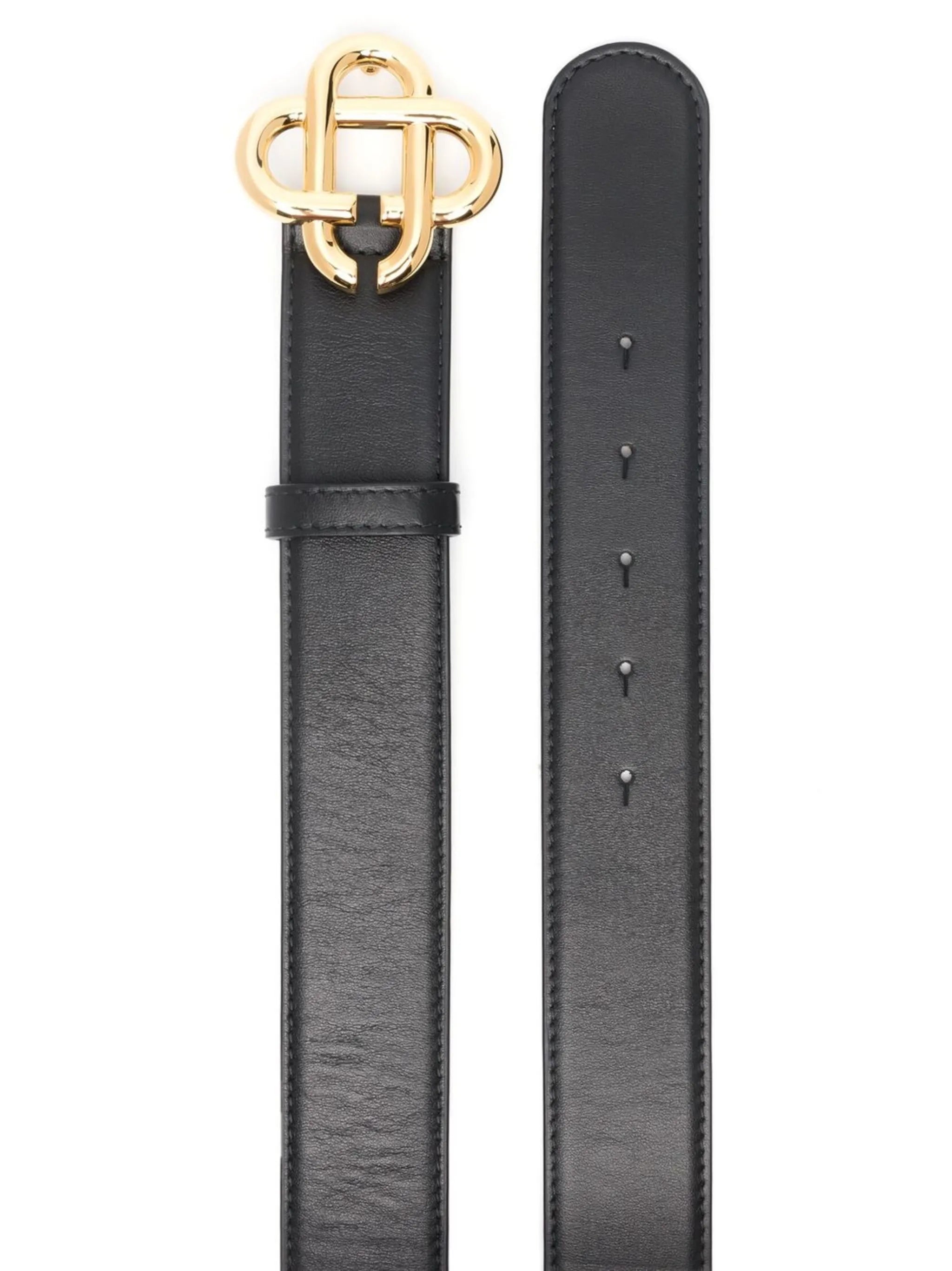 decorative-buckle leather belt