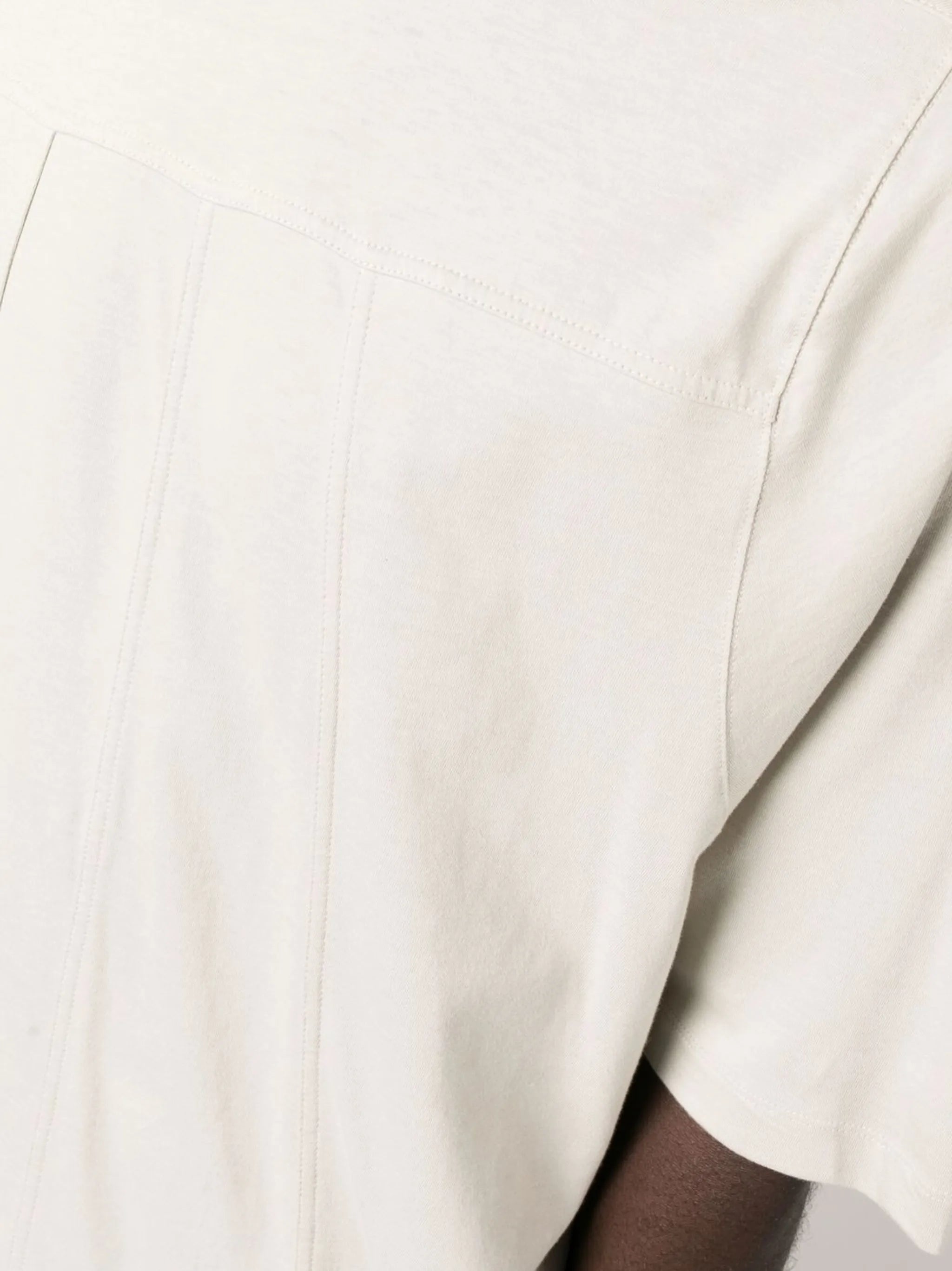panelled short-sleeved T-shirt
