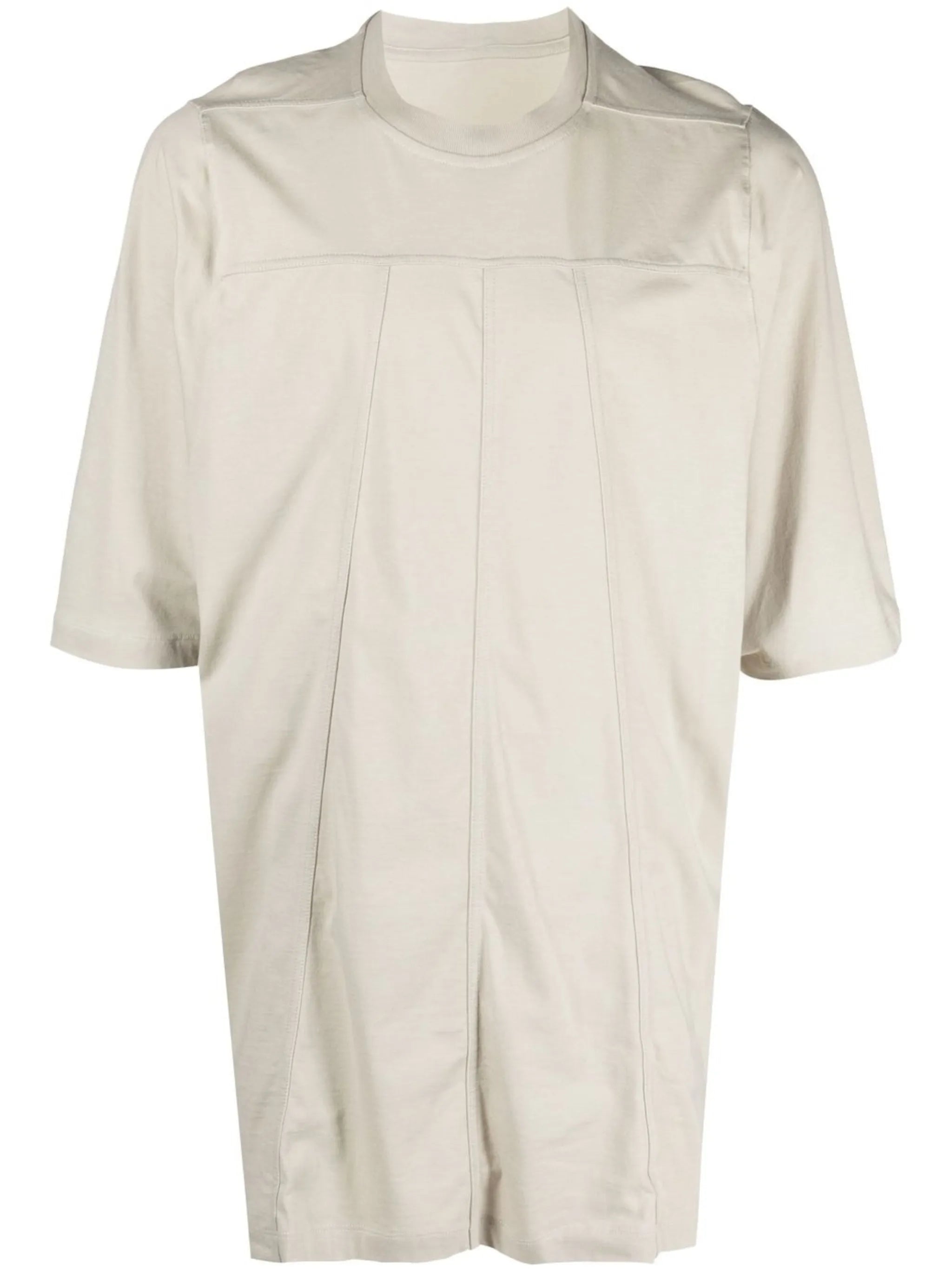 panelled short-sleeved T-shirt