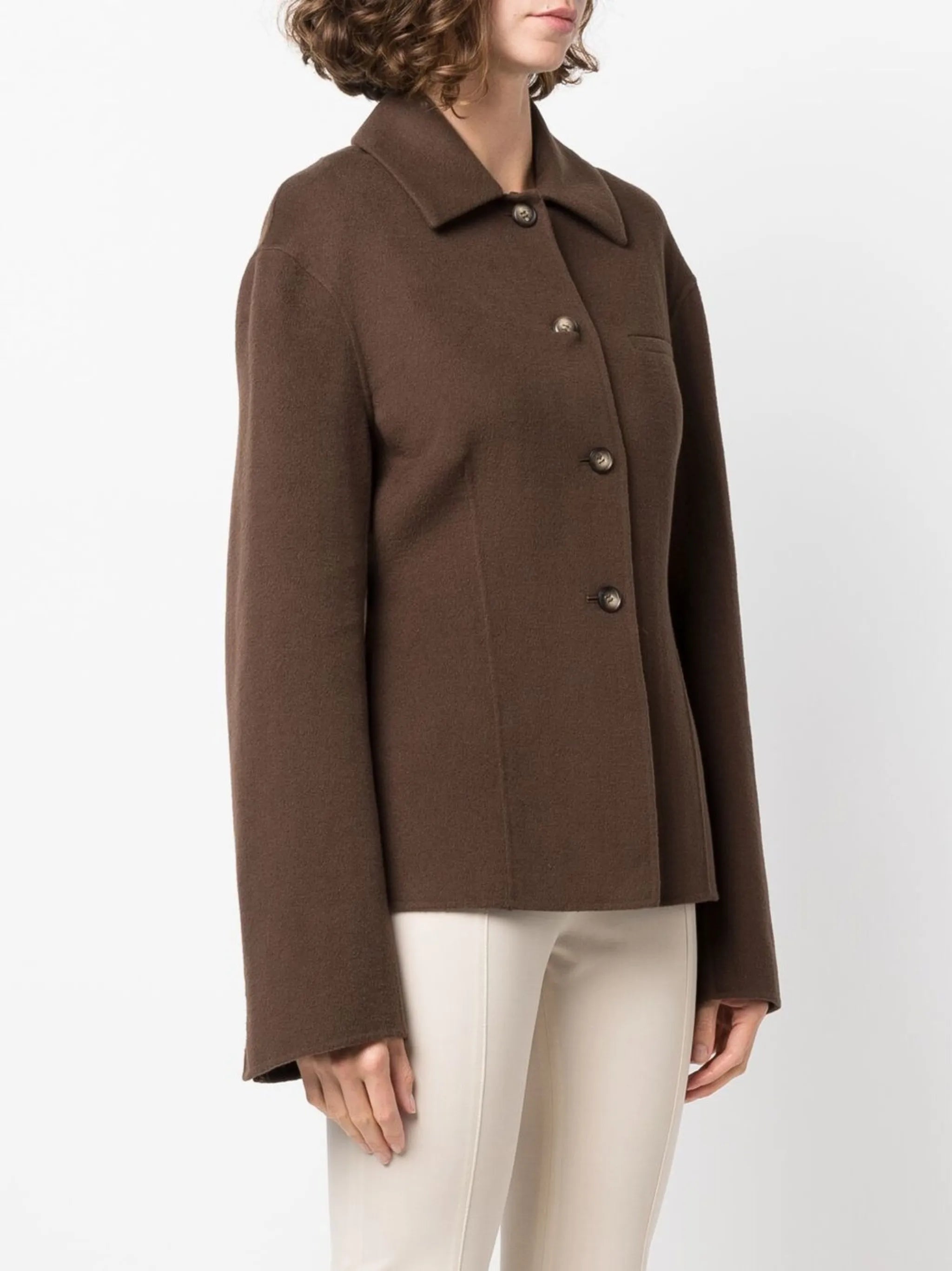single-breasted wool blazer