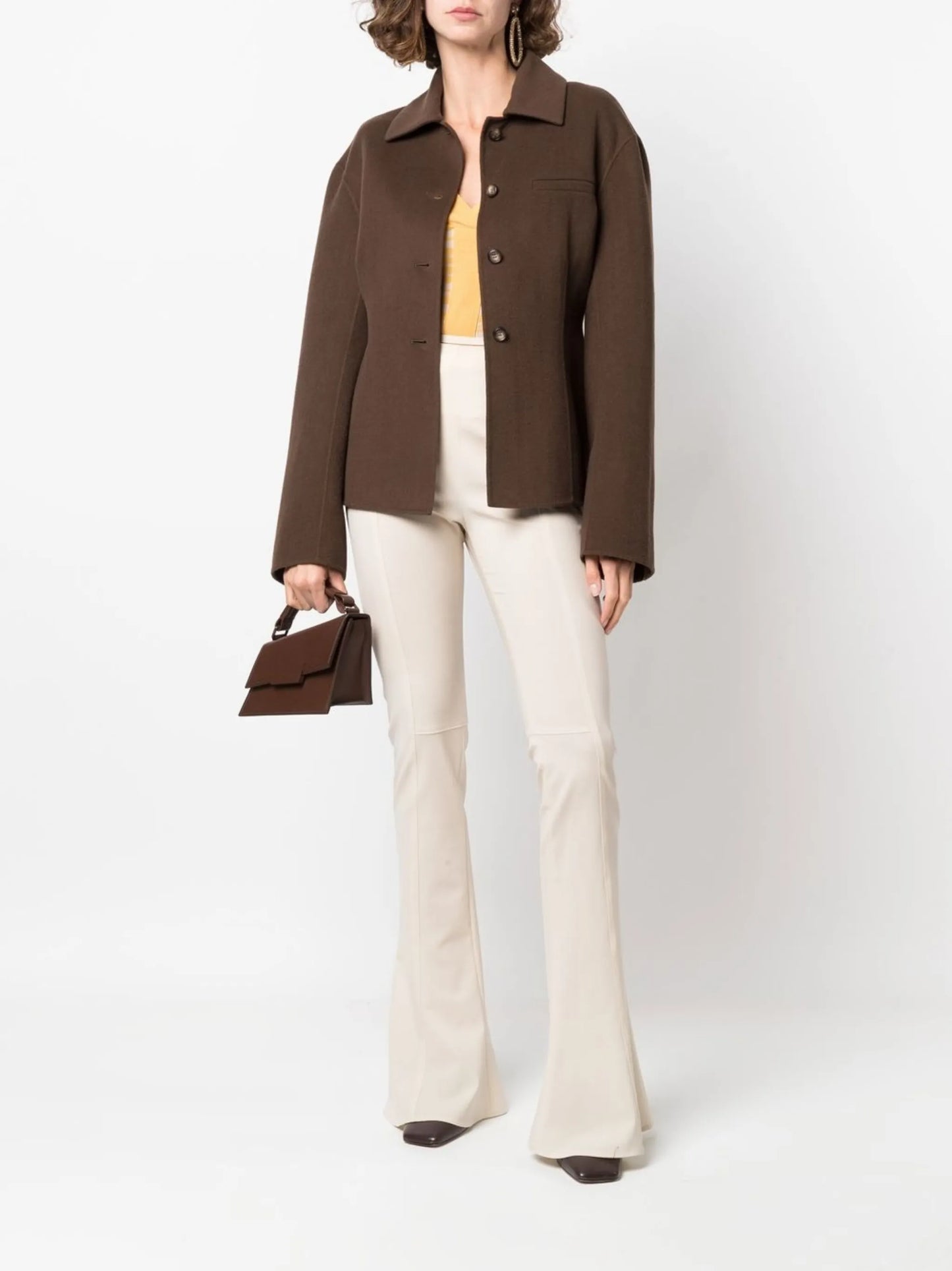 single-breasted wool blazer