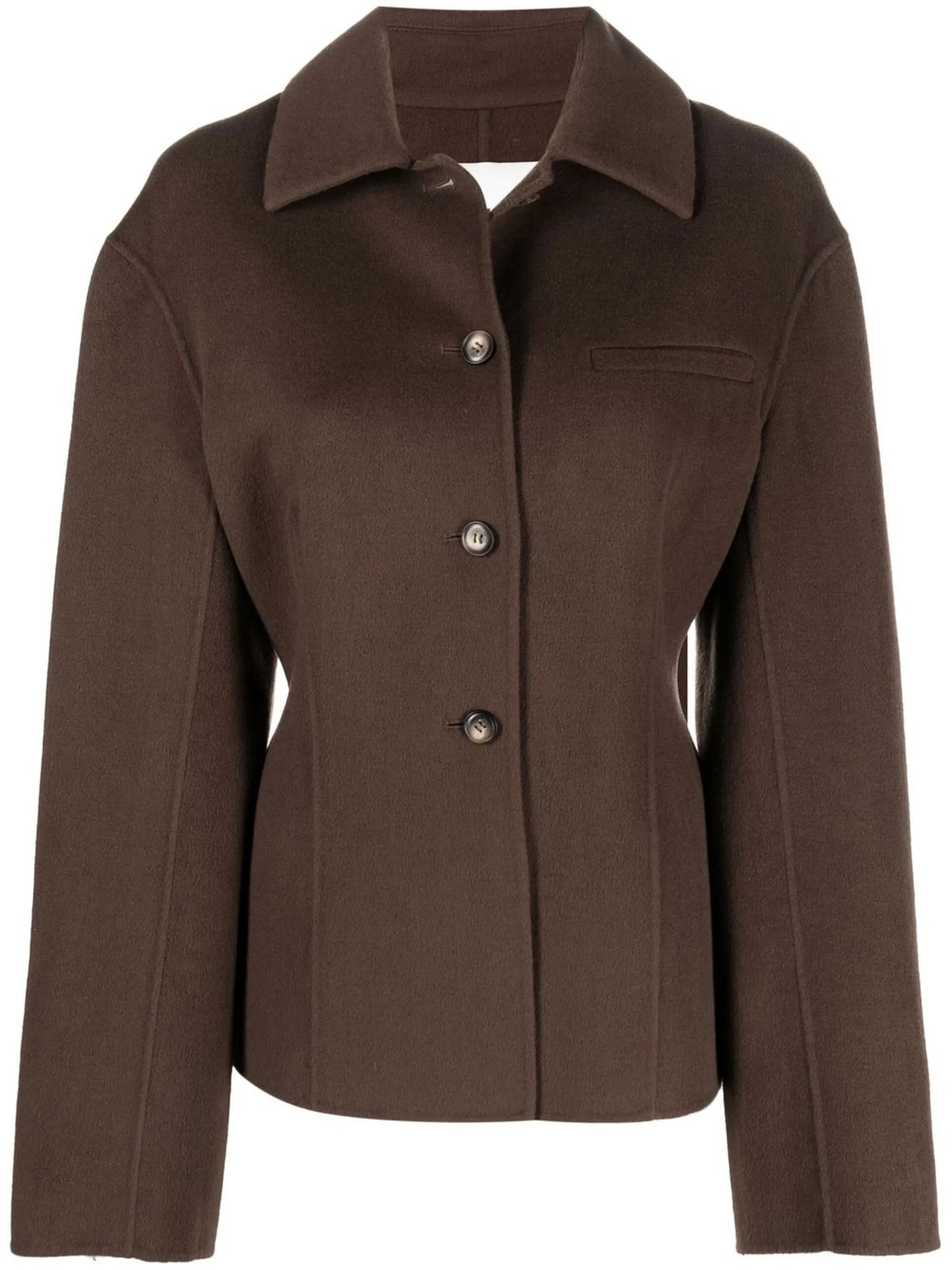 single-breasted wool blazer