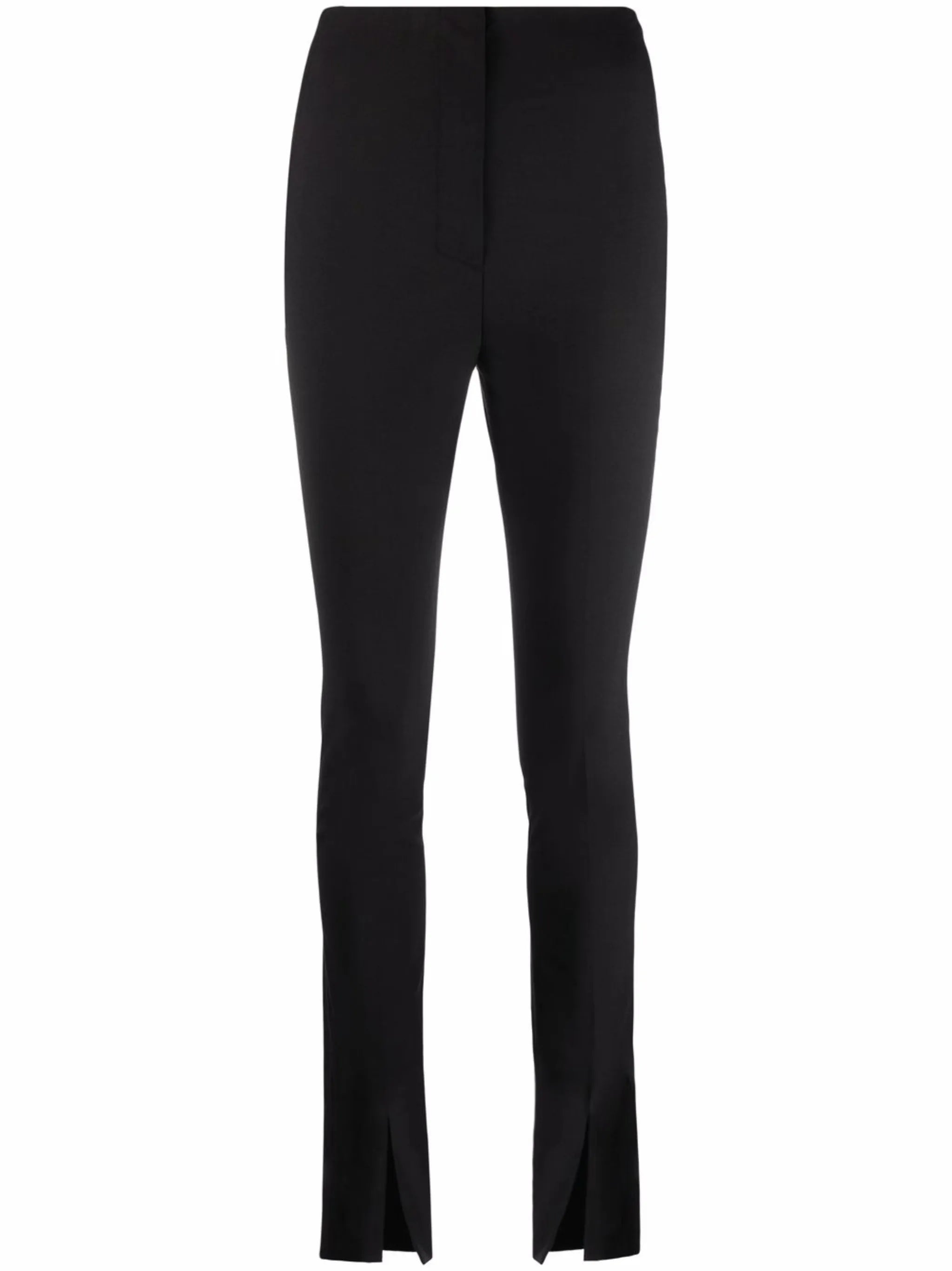 tailored split-cuff slim-fit trousers