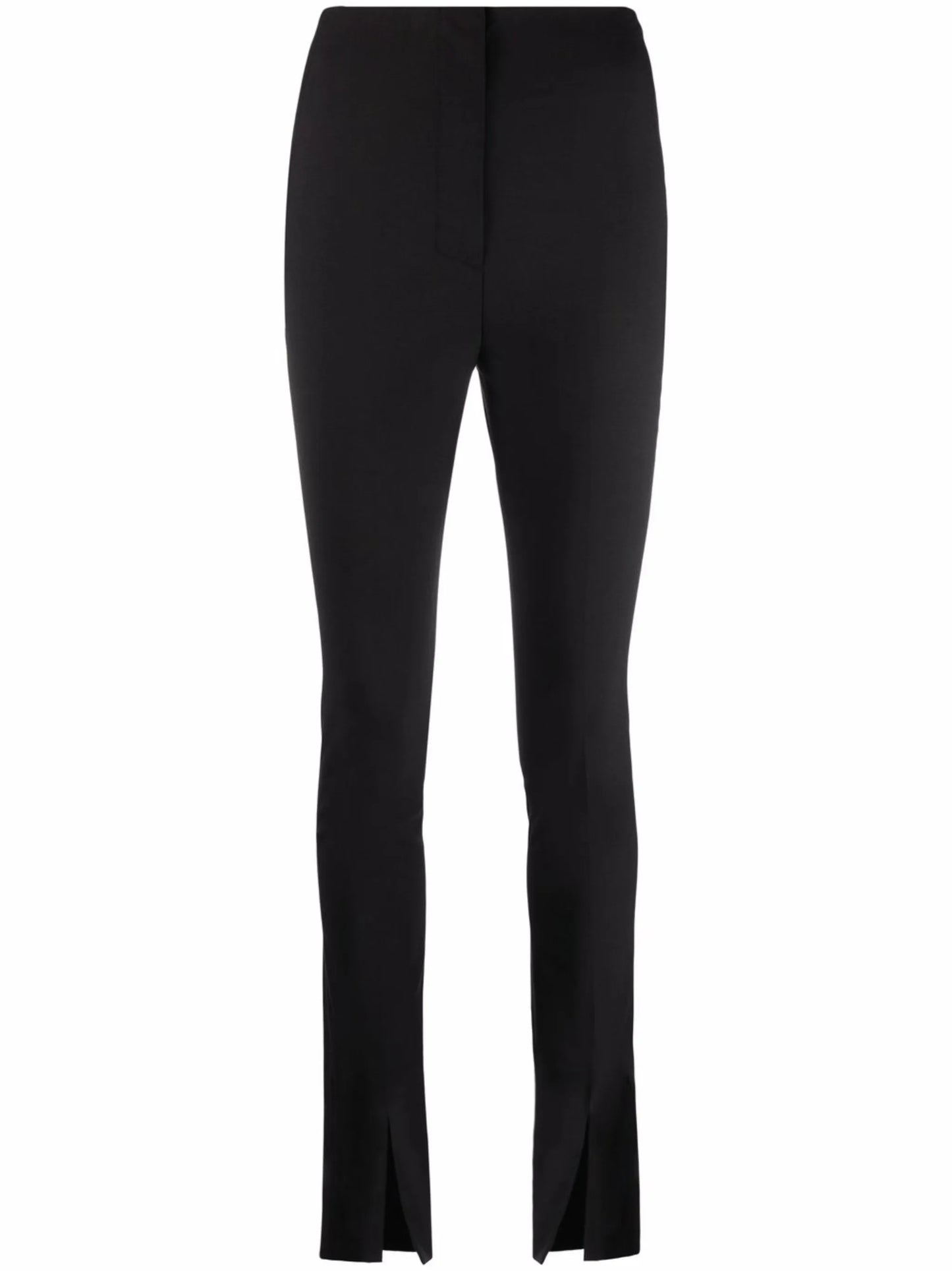 tailored split-cuff slim-fit trousers
