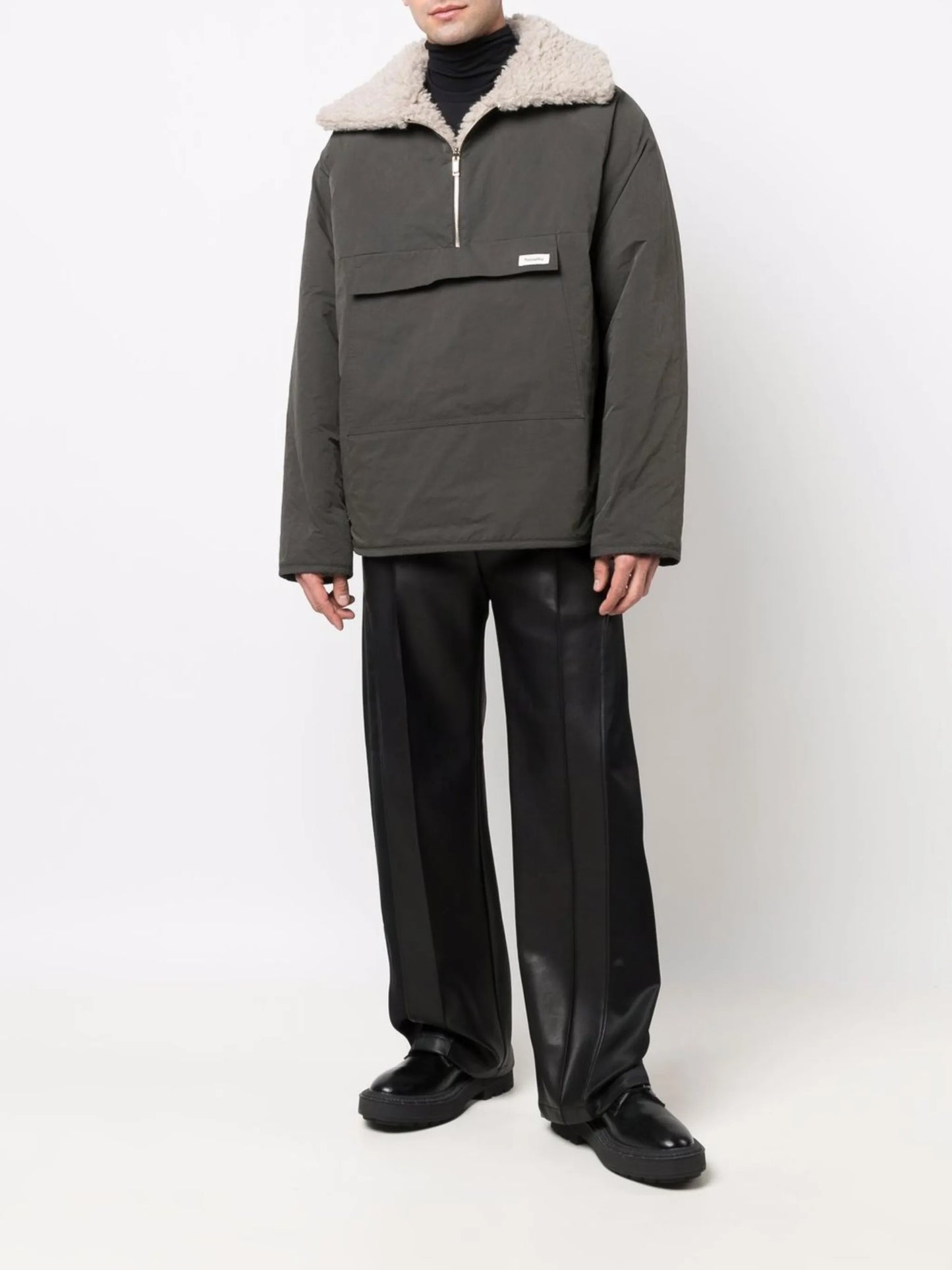 reversible pullover jacket