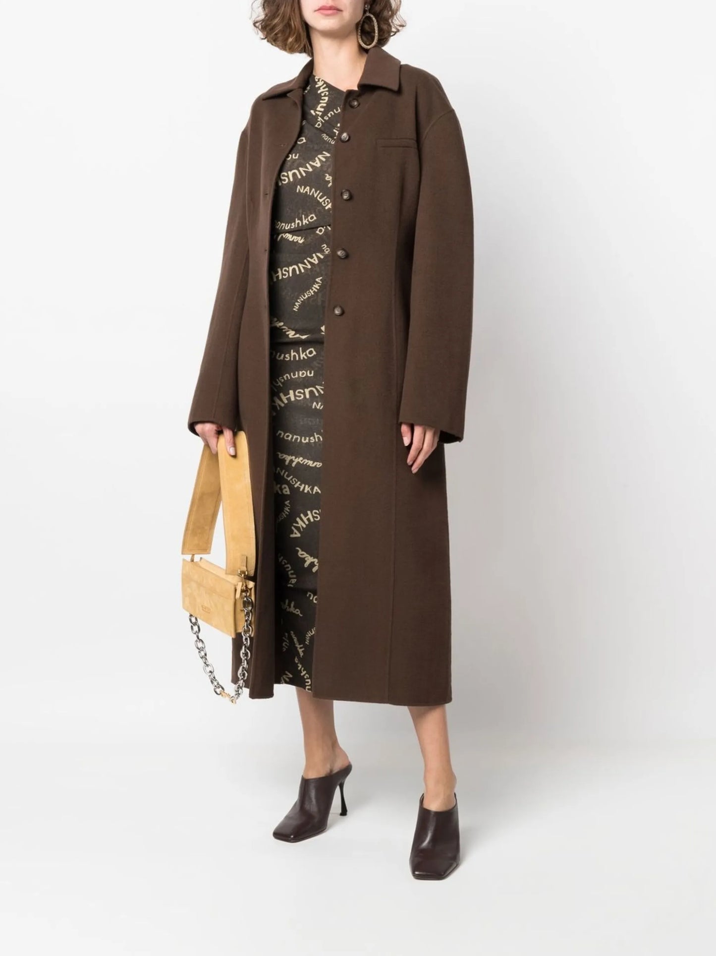 single-breasted wool coat