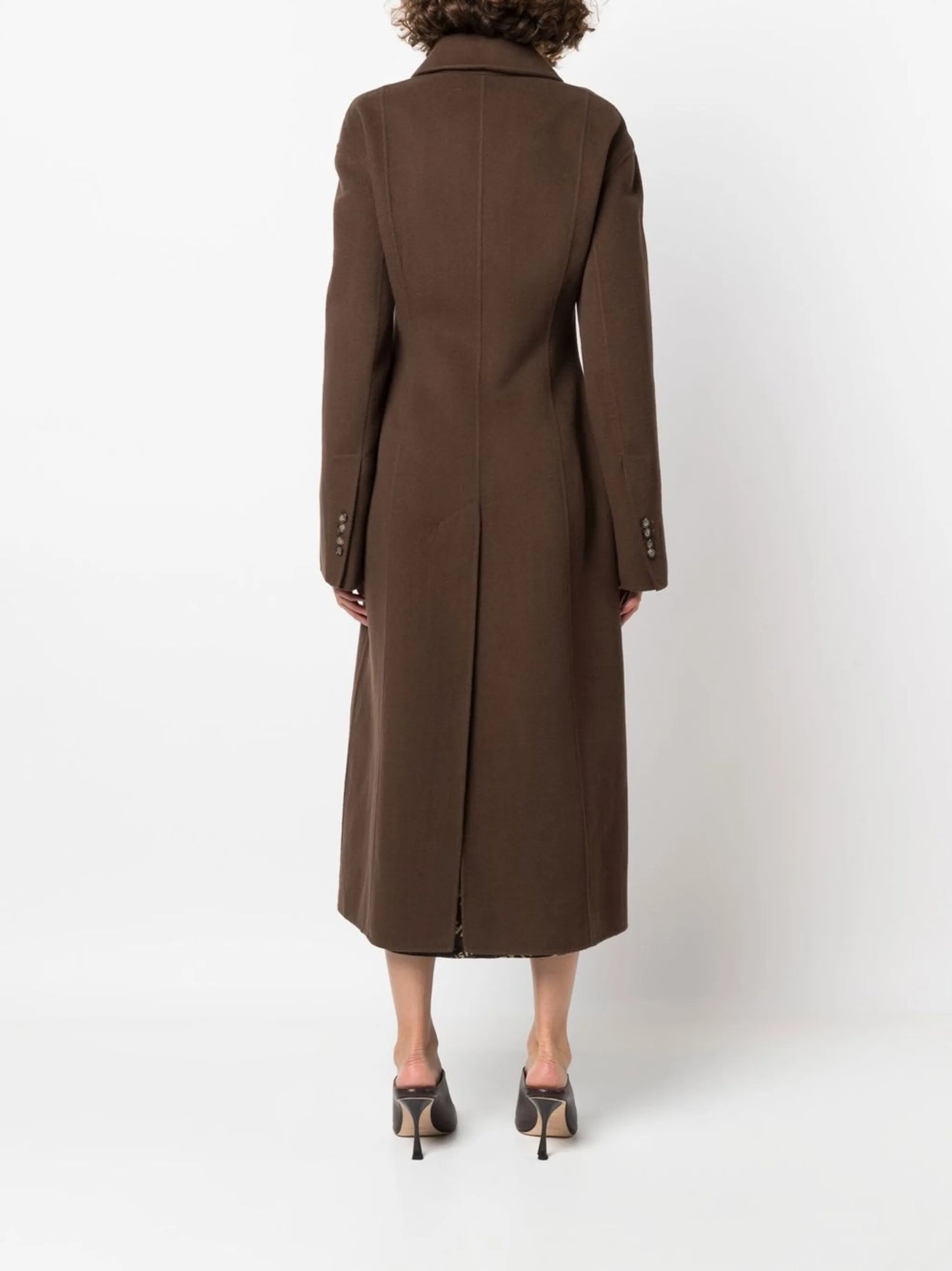 single-breasted wool coat