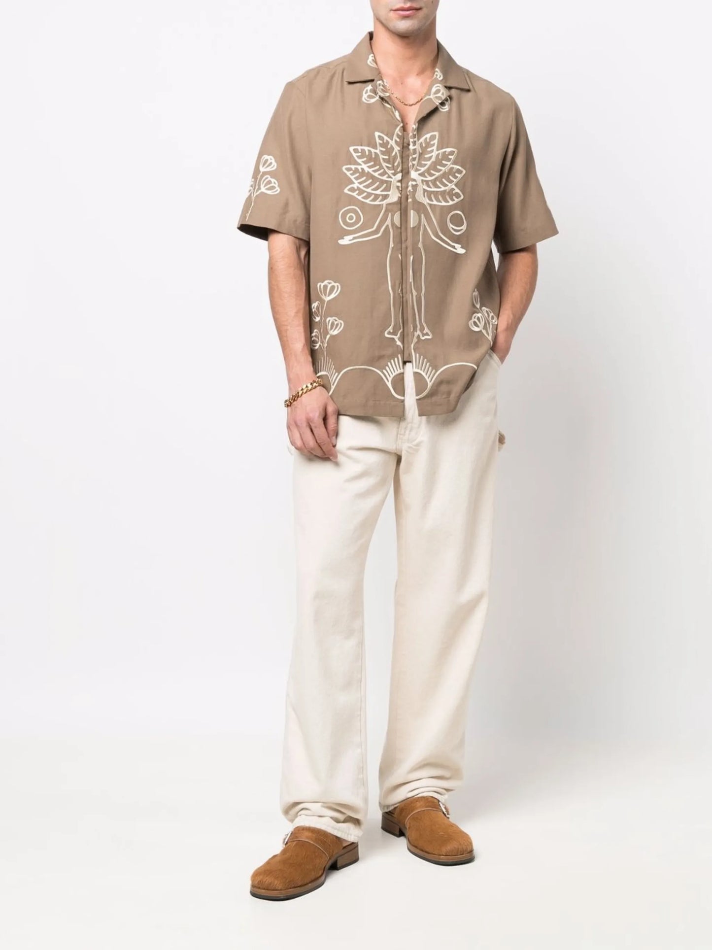 Camp embroidered shirt