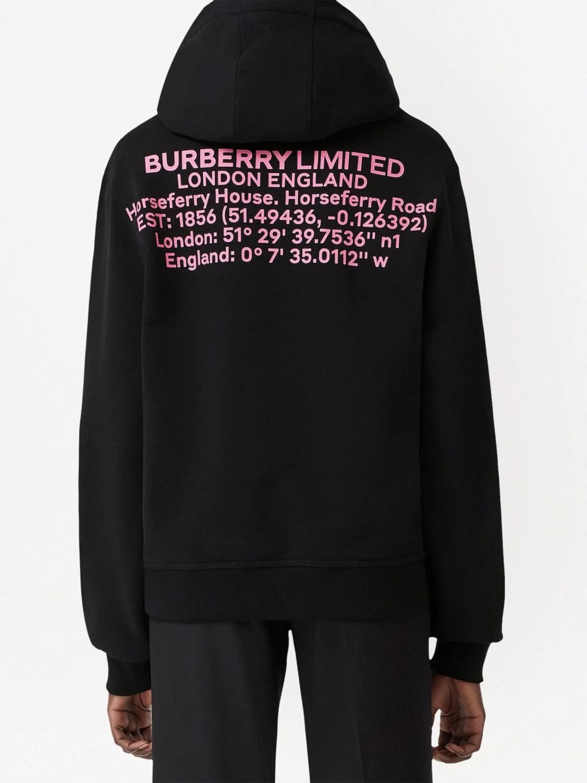 Coordinates print oversized hoodie