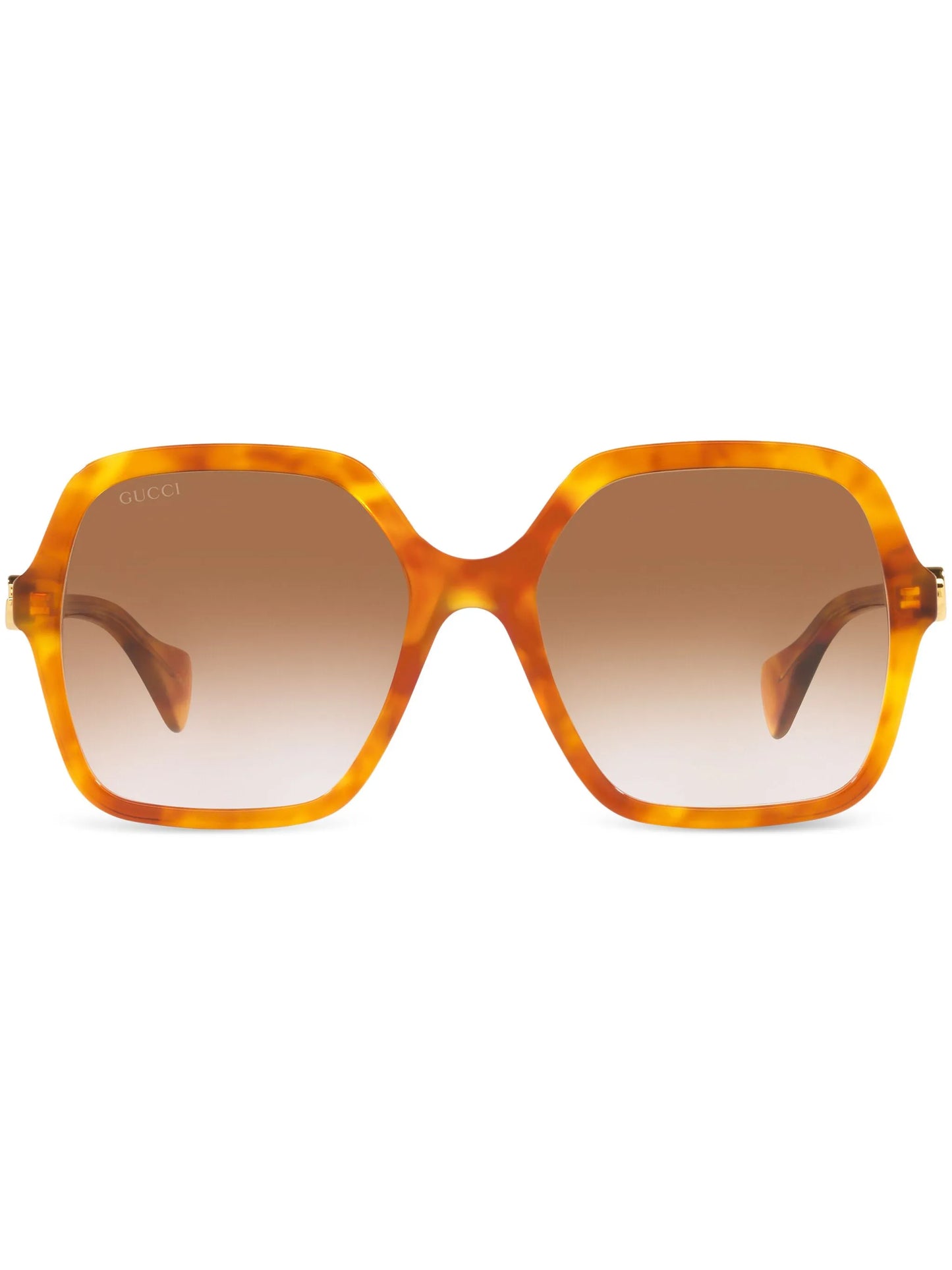 logo-plaque oversize-frame sunglasses