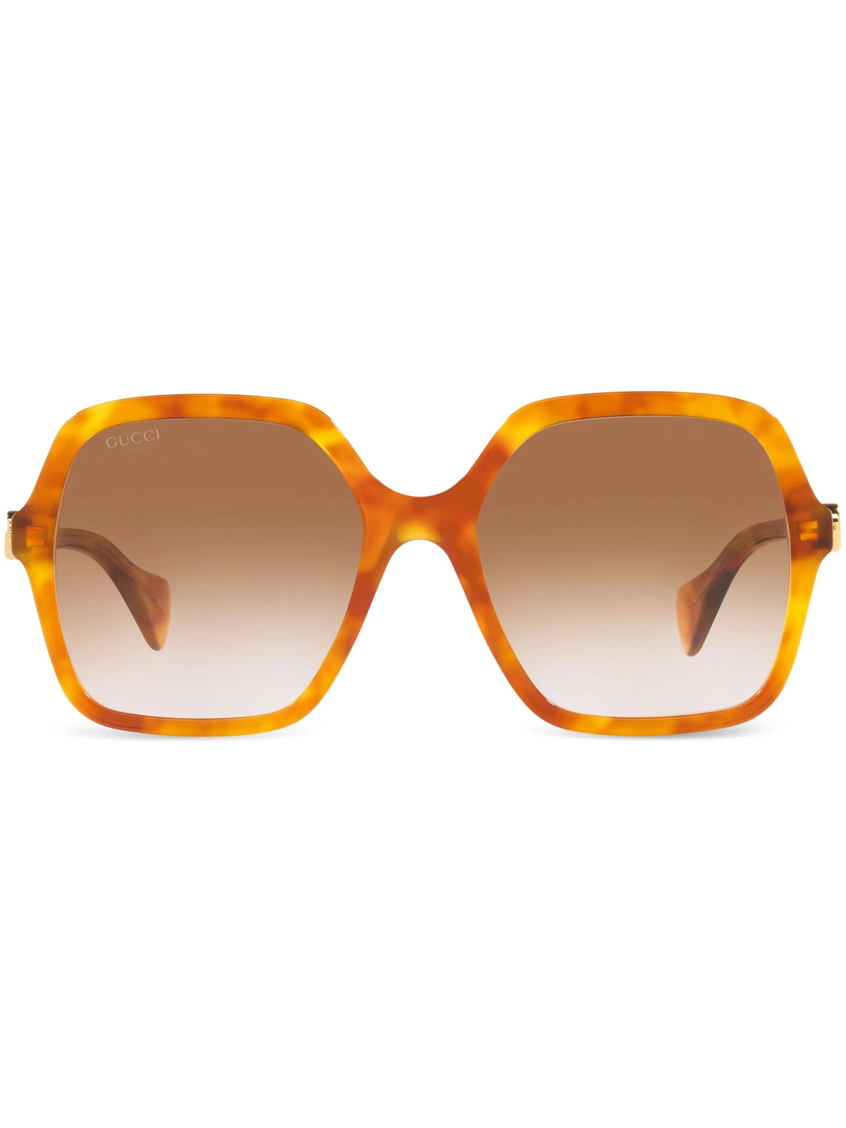 logo-plaque oversize-frame sunglasses