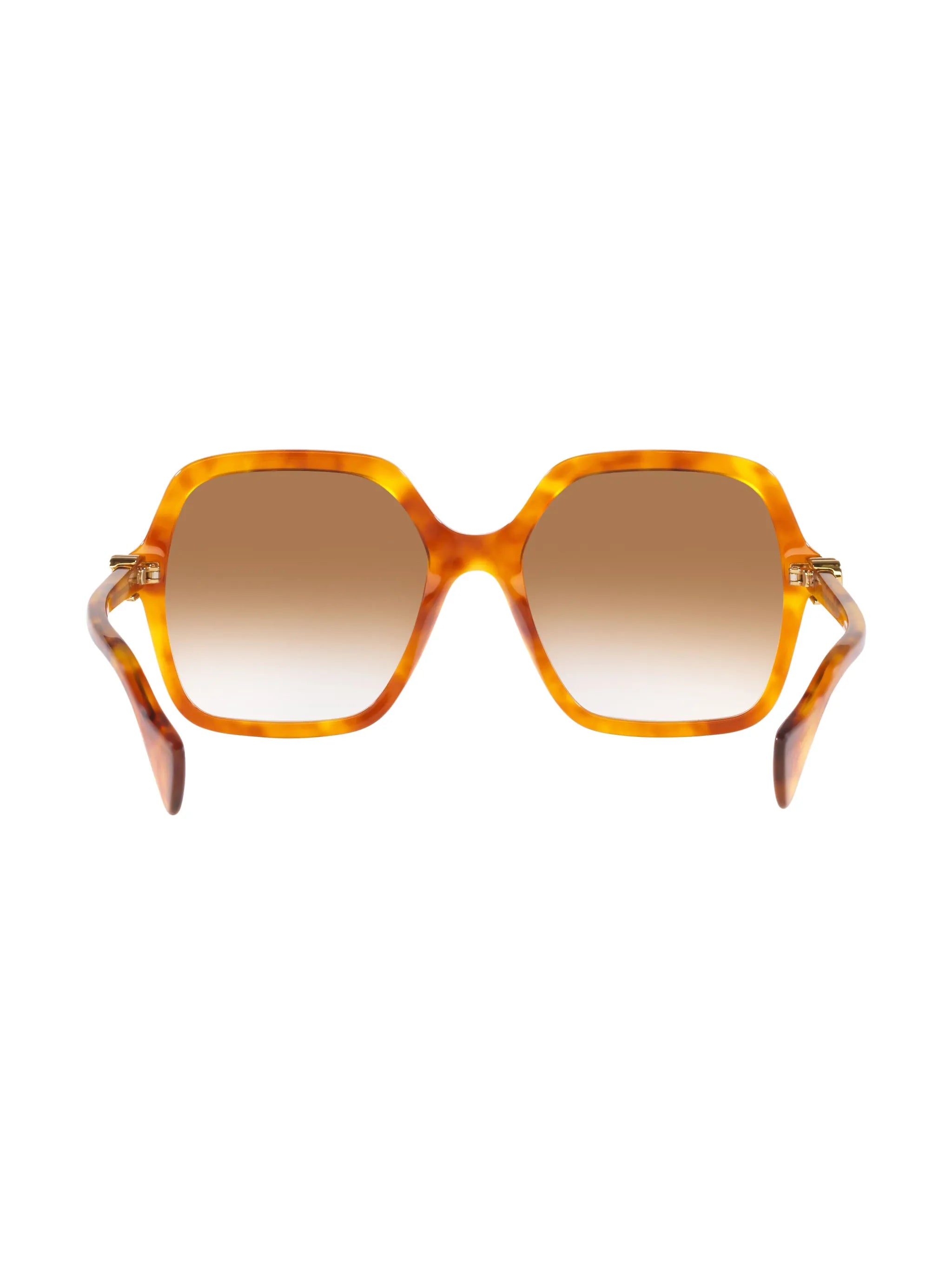 logo-plaque oversize-frame sunglasses