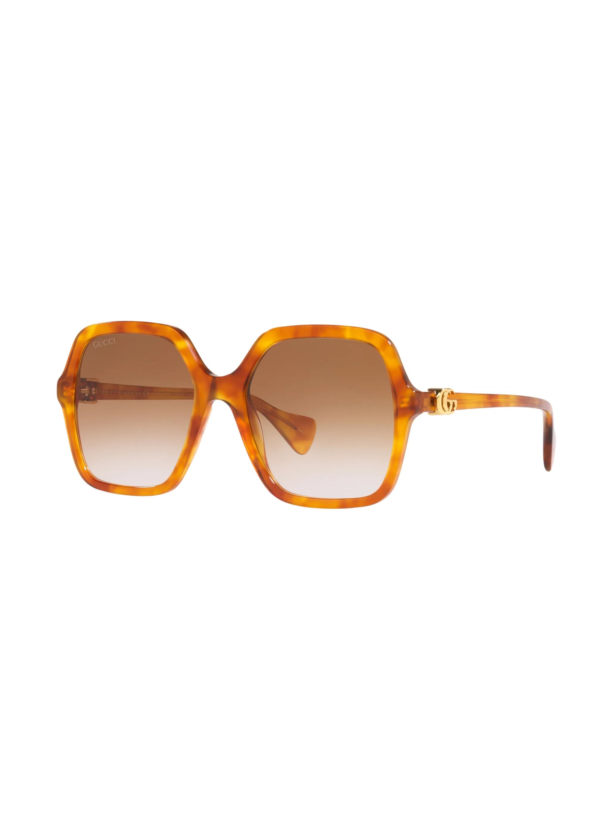 logo-plaque oversize-frame sunglasses