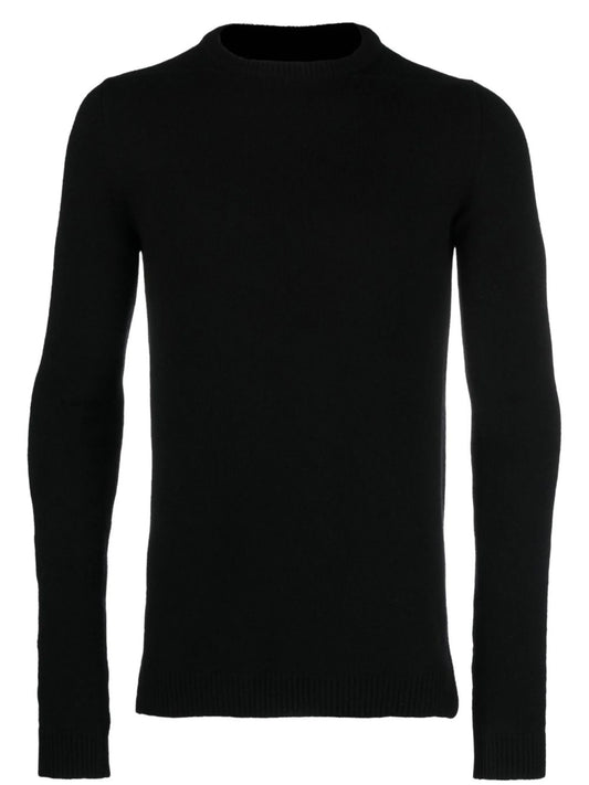crew-neck knitted jumper
