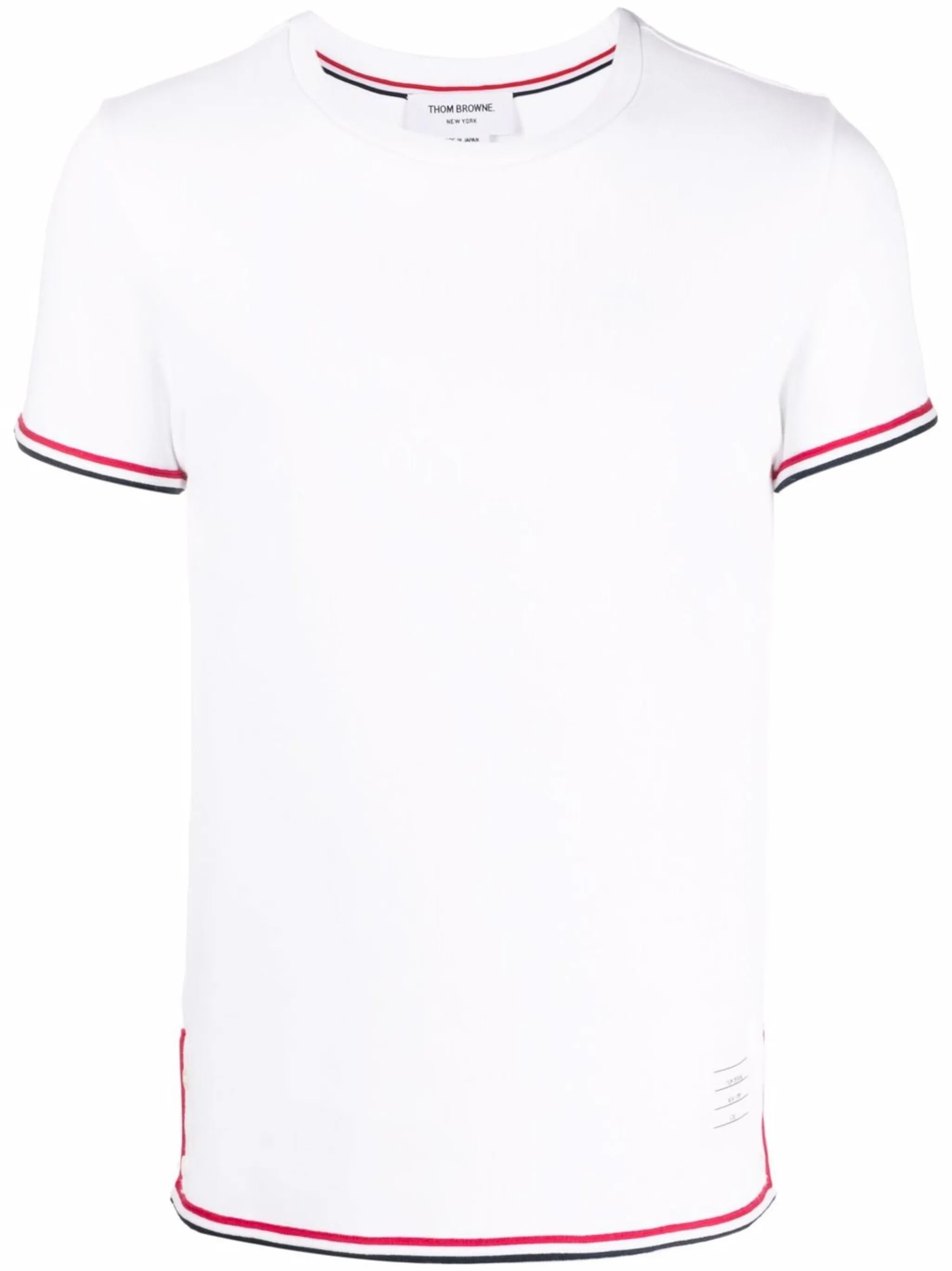 contrast-trim short-sleeve T-shirt