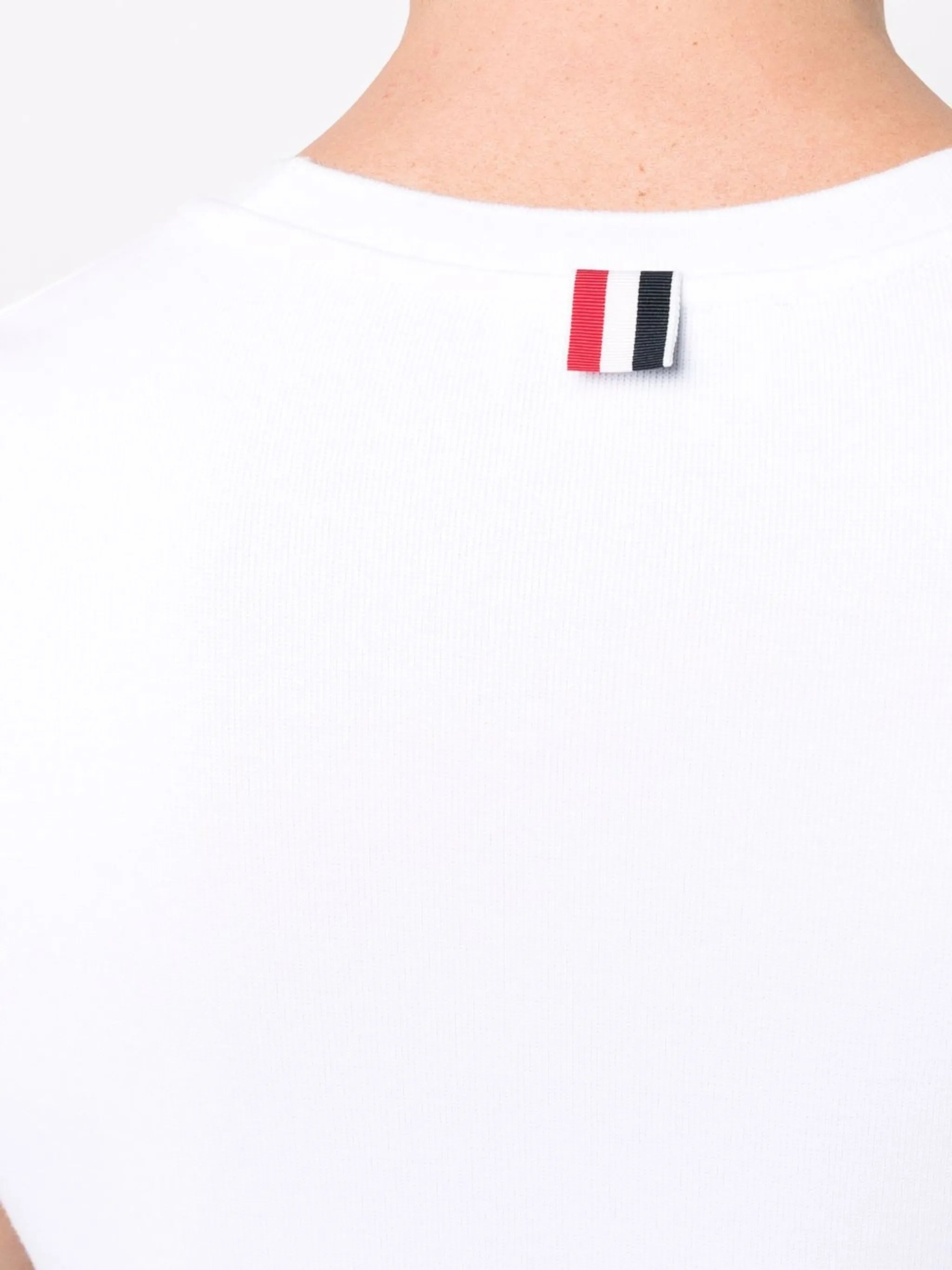 contrast-trim short-sleeve T-shirt