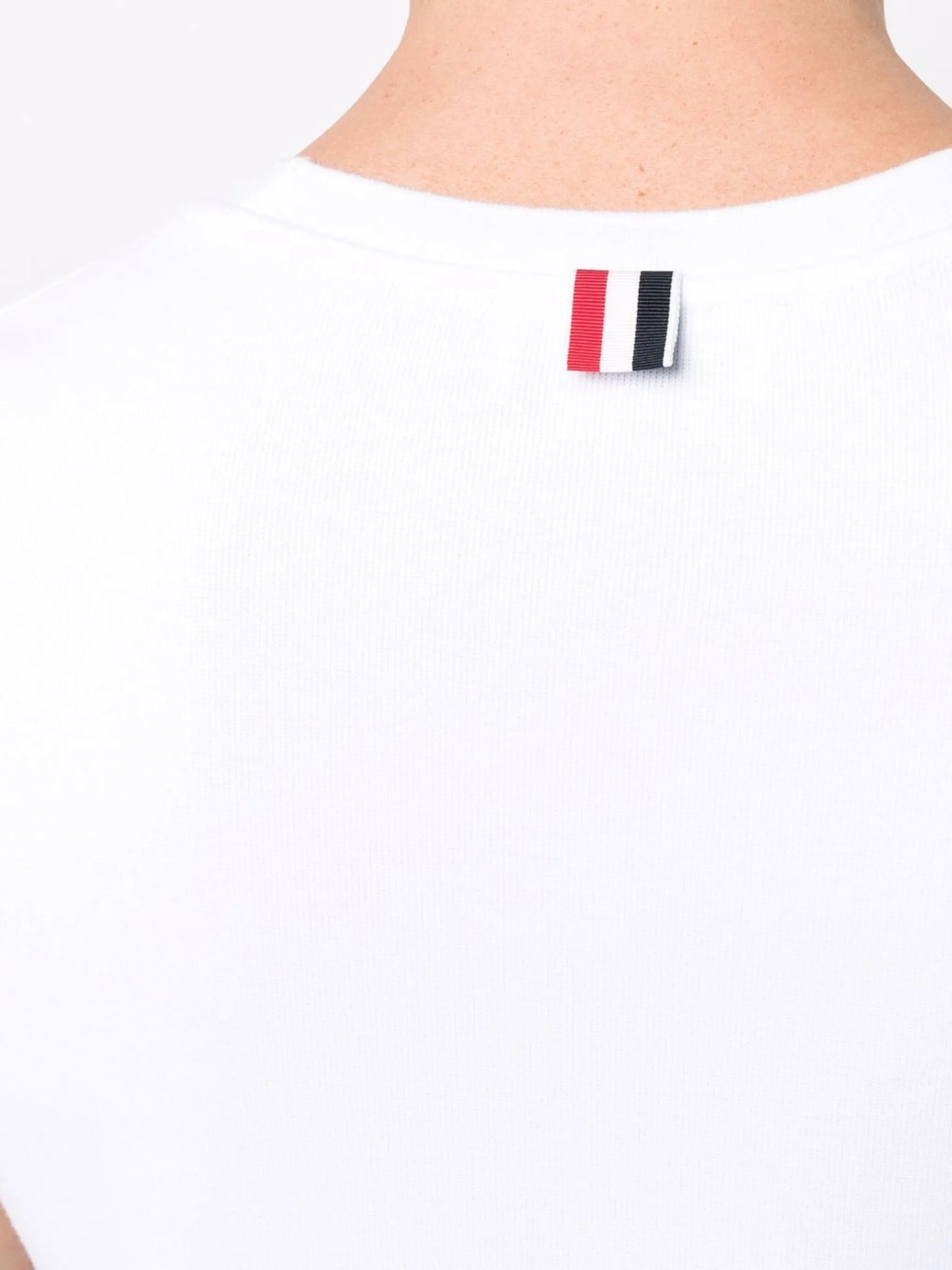 contrast-trim short-sleeve T-shirt
