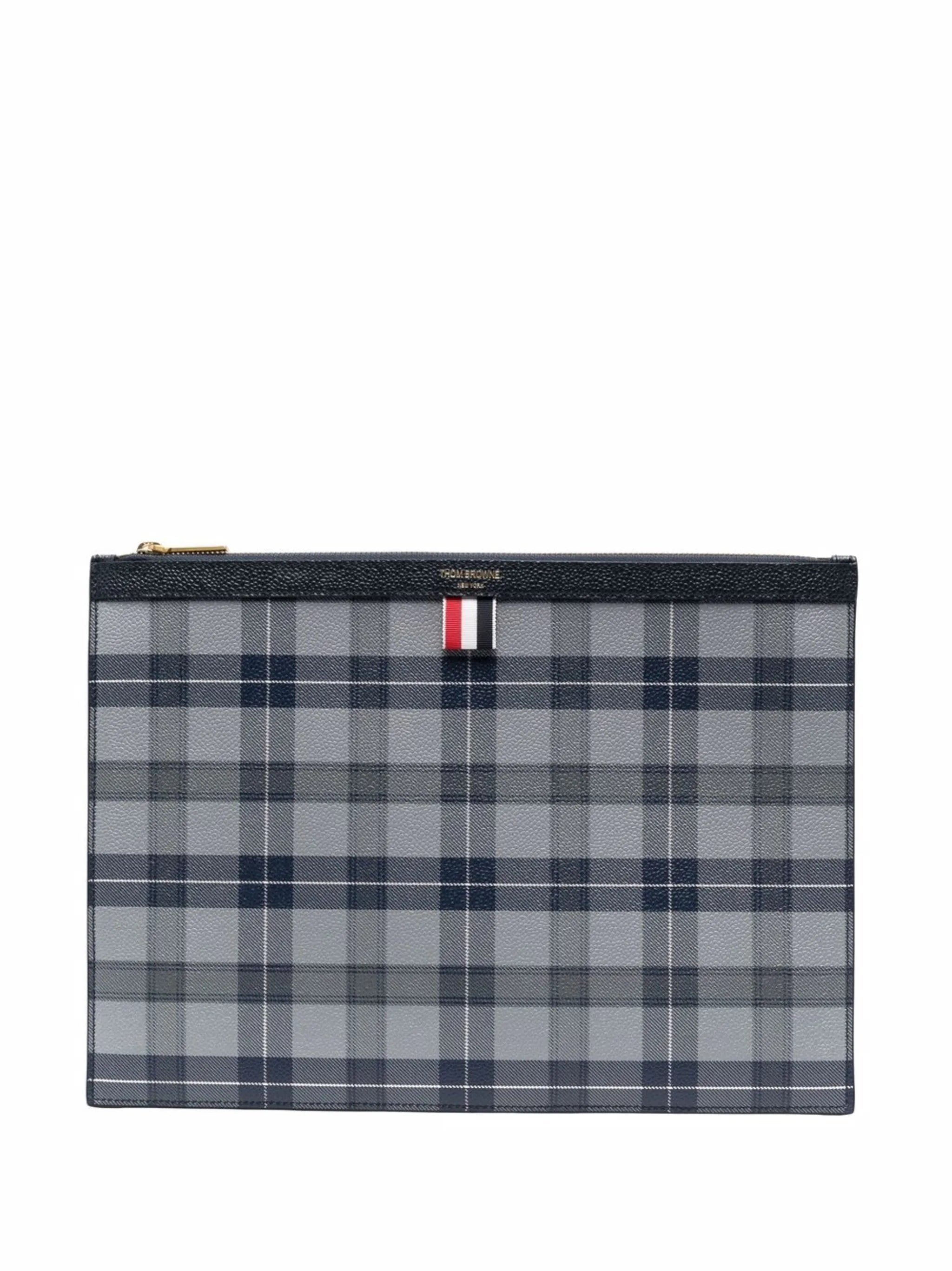 tartan-print medium document holder