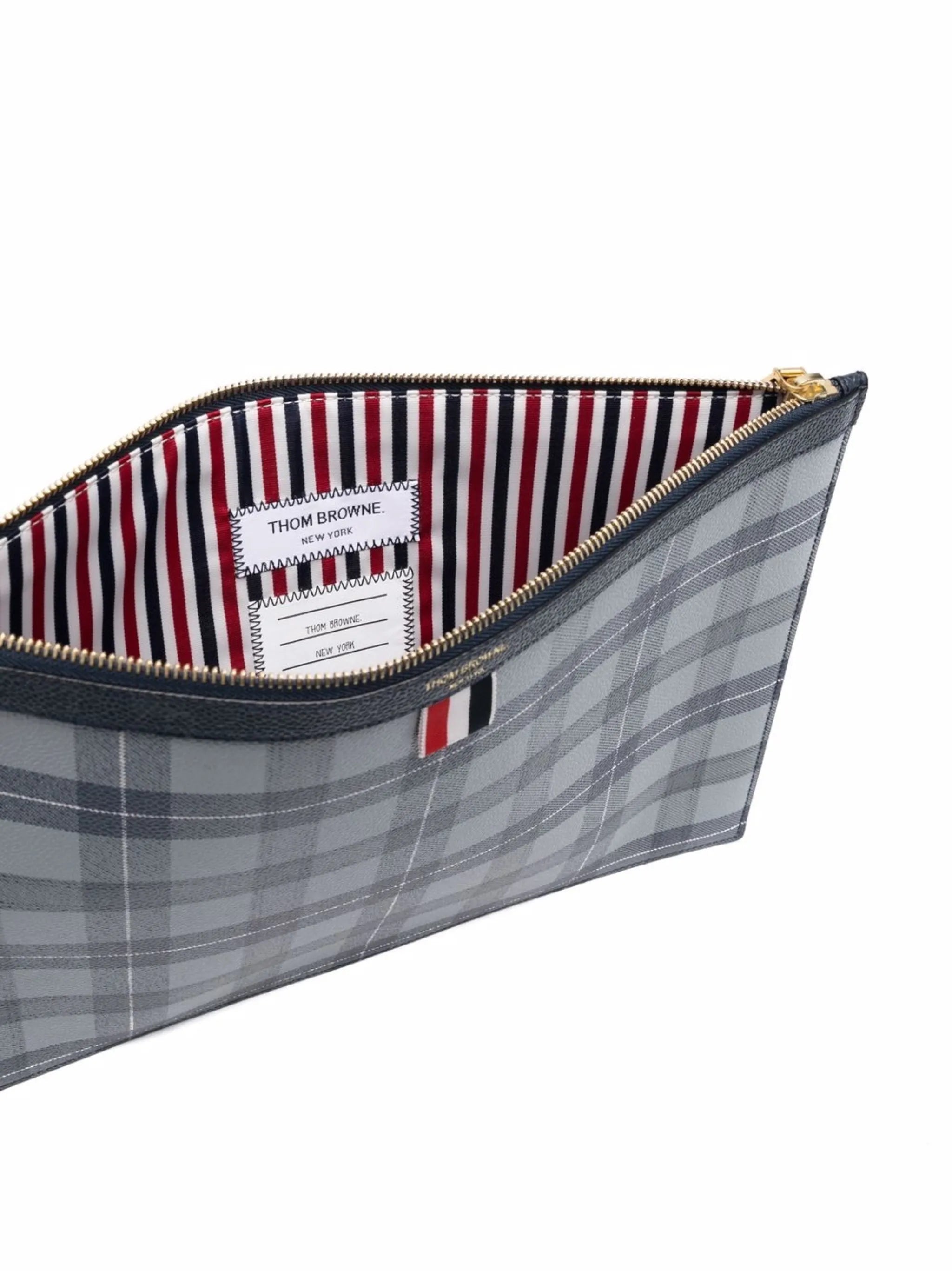 tartan-print medium document holder