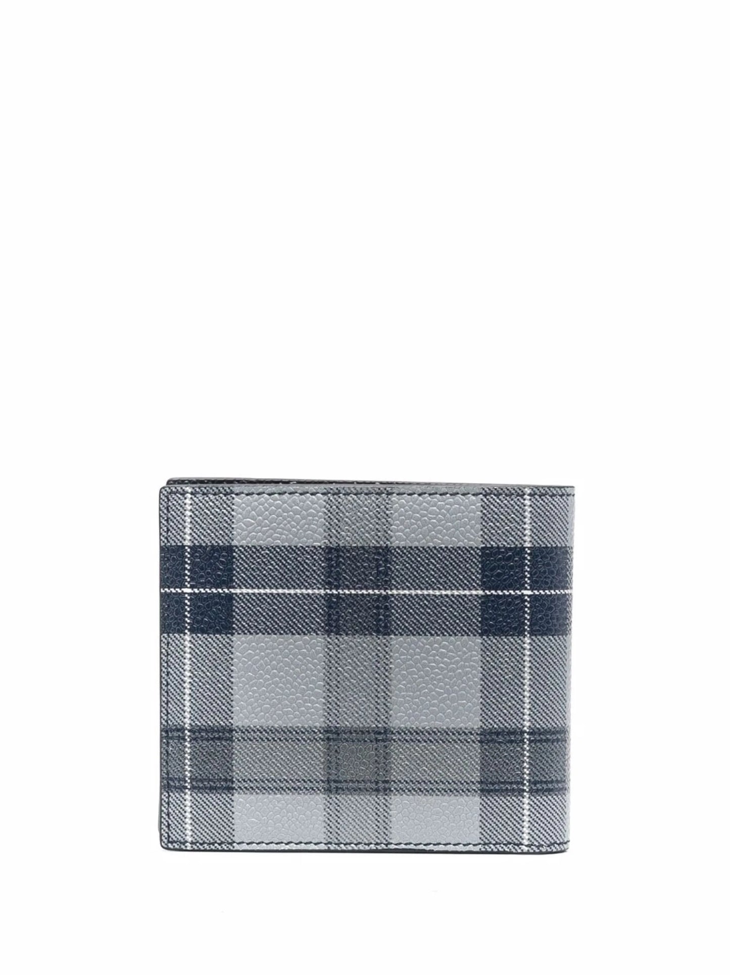 tartan check print wallet