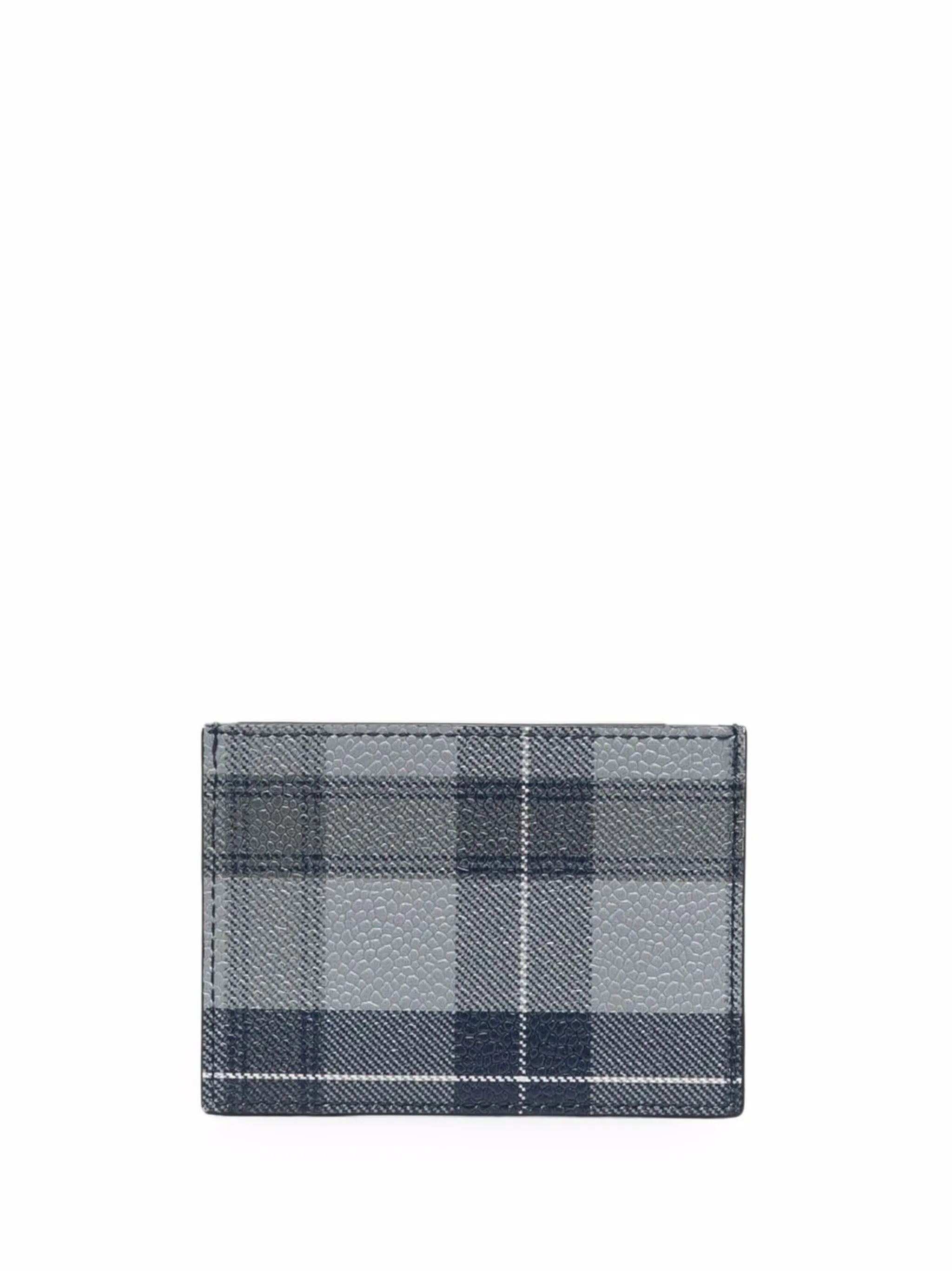 tartan-print cardholder