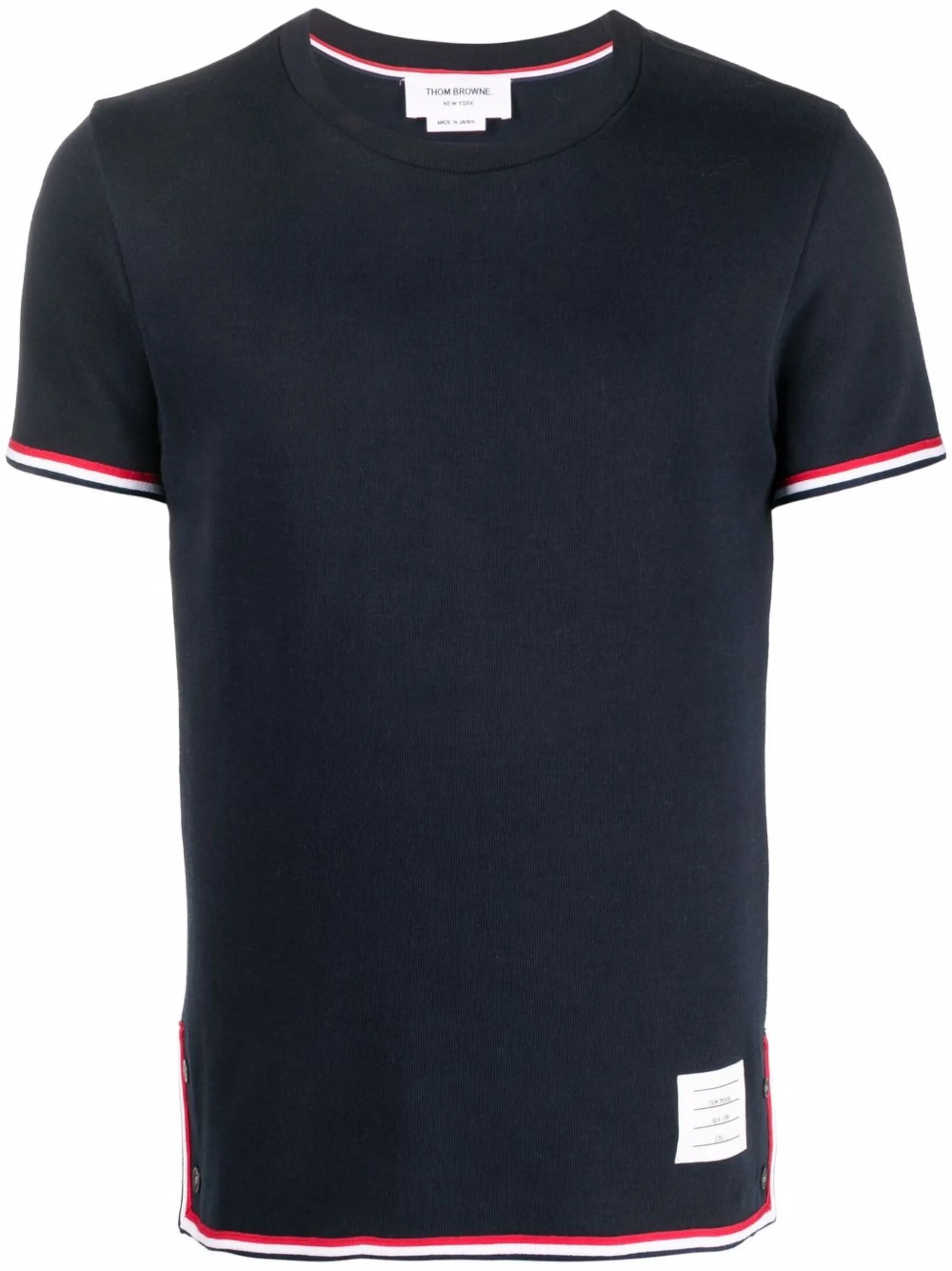 contrast-trim short-sleeve T-shirt