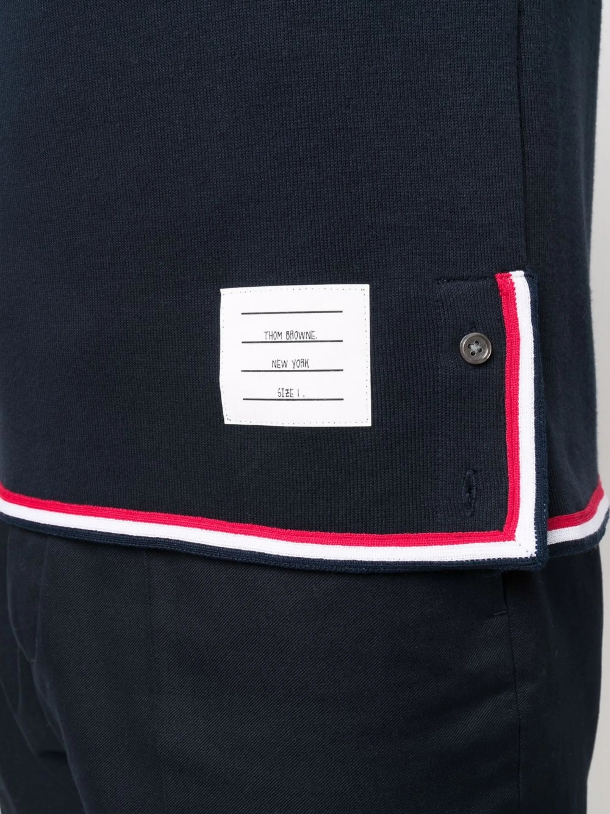 contrast-trim short-sleeve T-shirt
