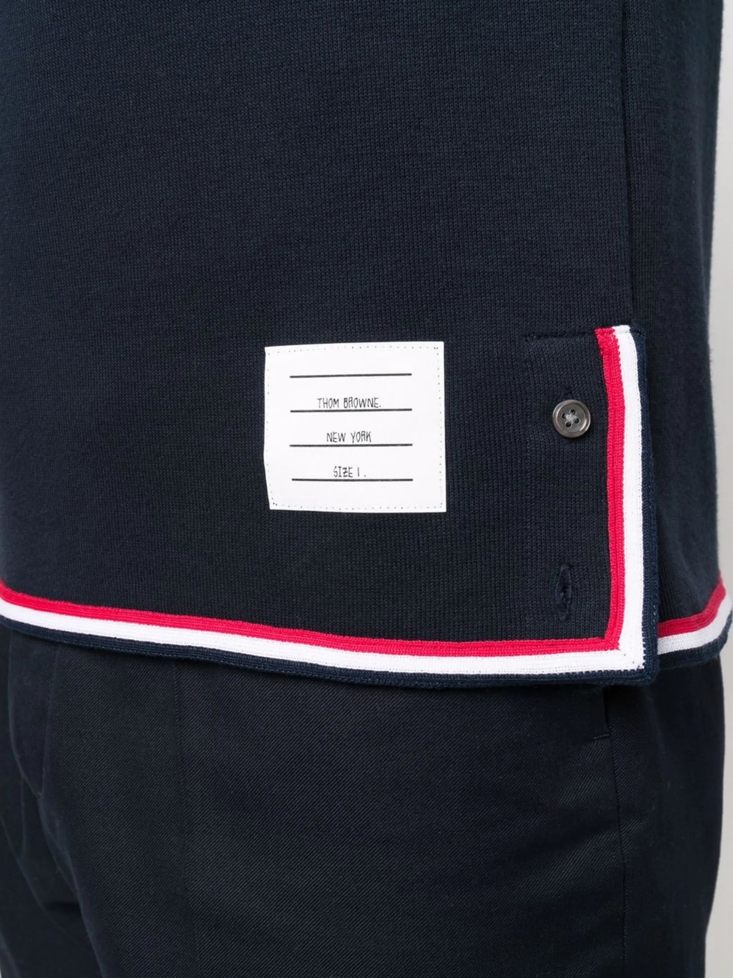 contrast-trim short-sleeve T-shirt