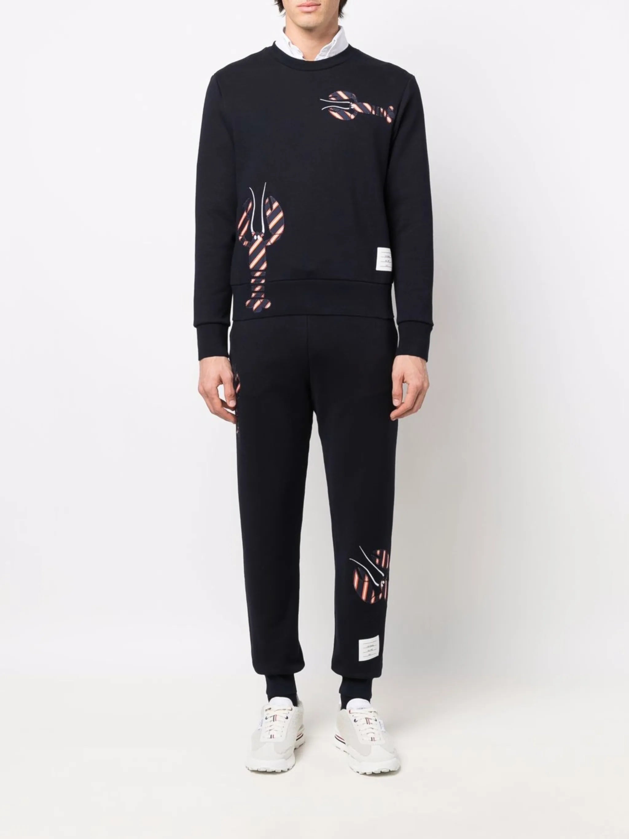 lobster-applique track pants