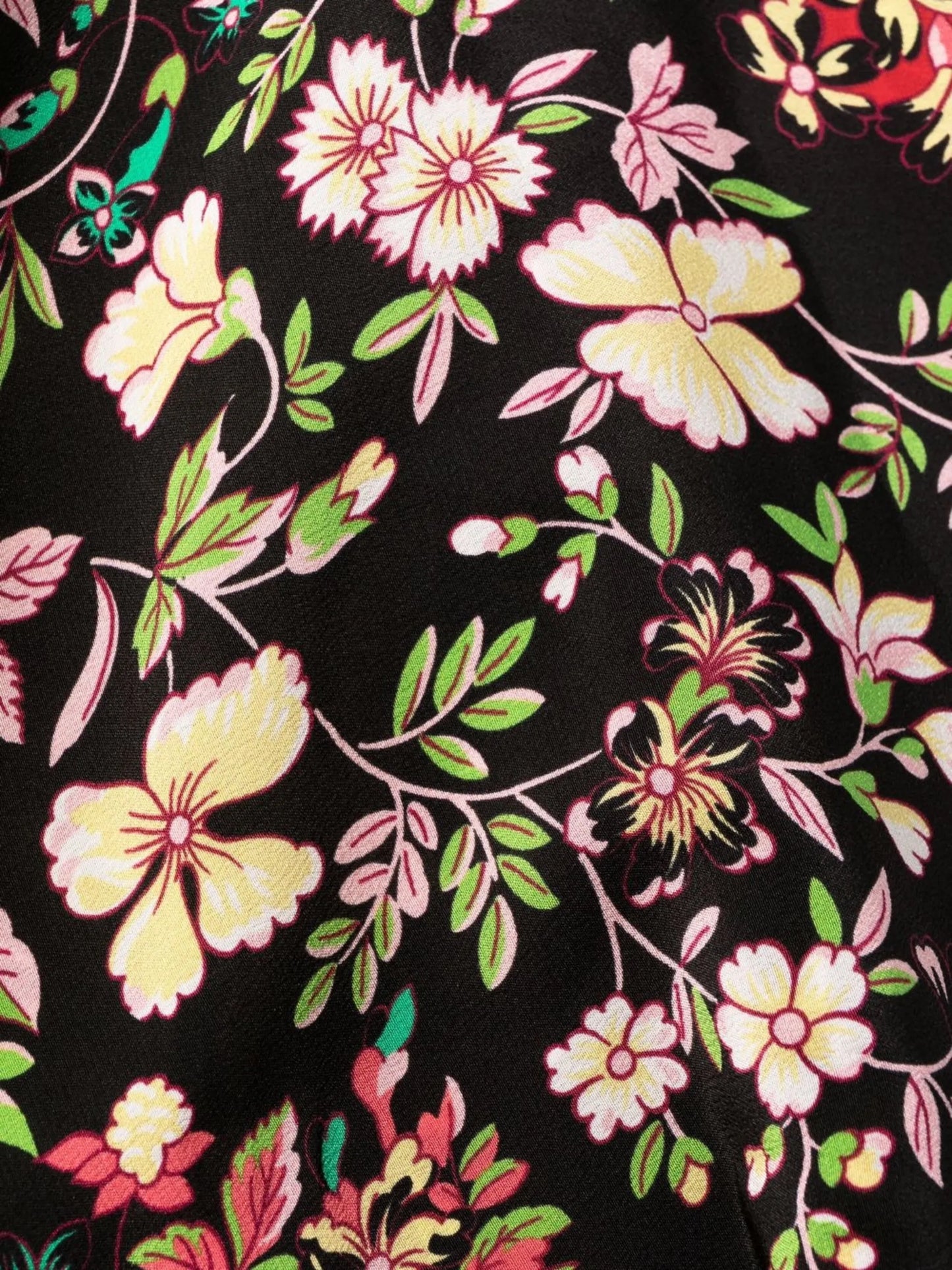one-shoulder floral-print midi dress