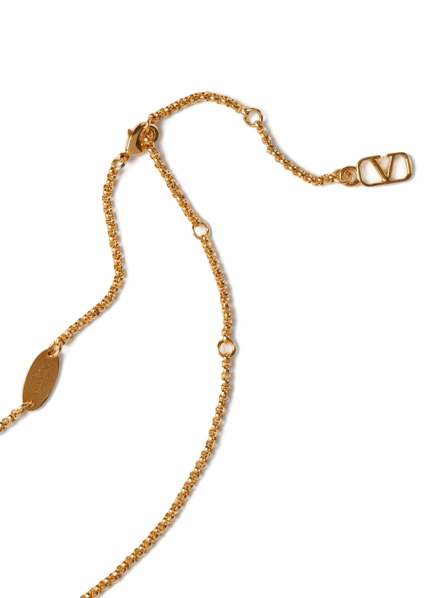 VLogo Signature crystal-embellished necklace