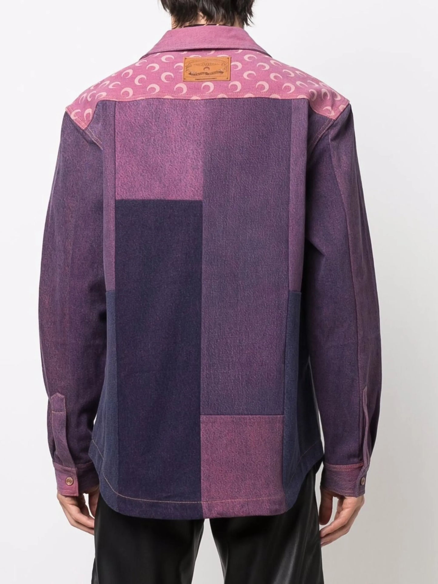 patchwork crescent moon shirt